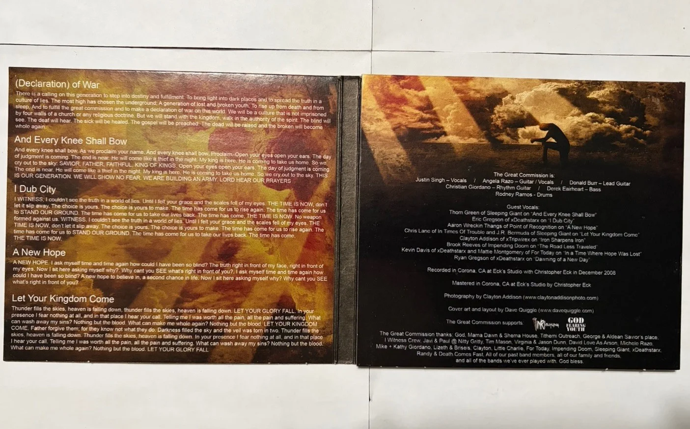 The Great Commission And Every Knee Shall Bow Signed Autographed CD Photo Lot, изображение 4
