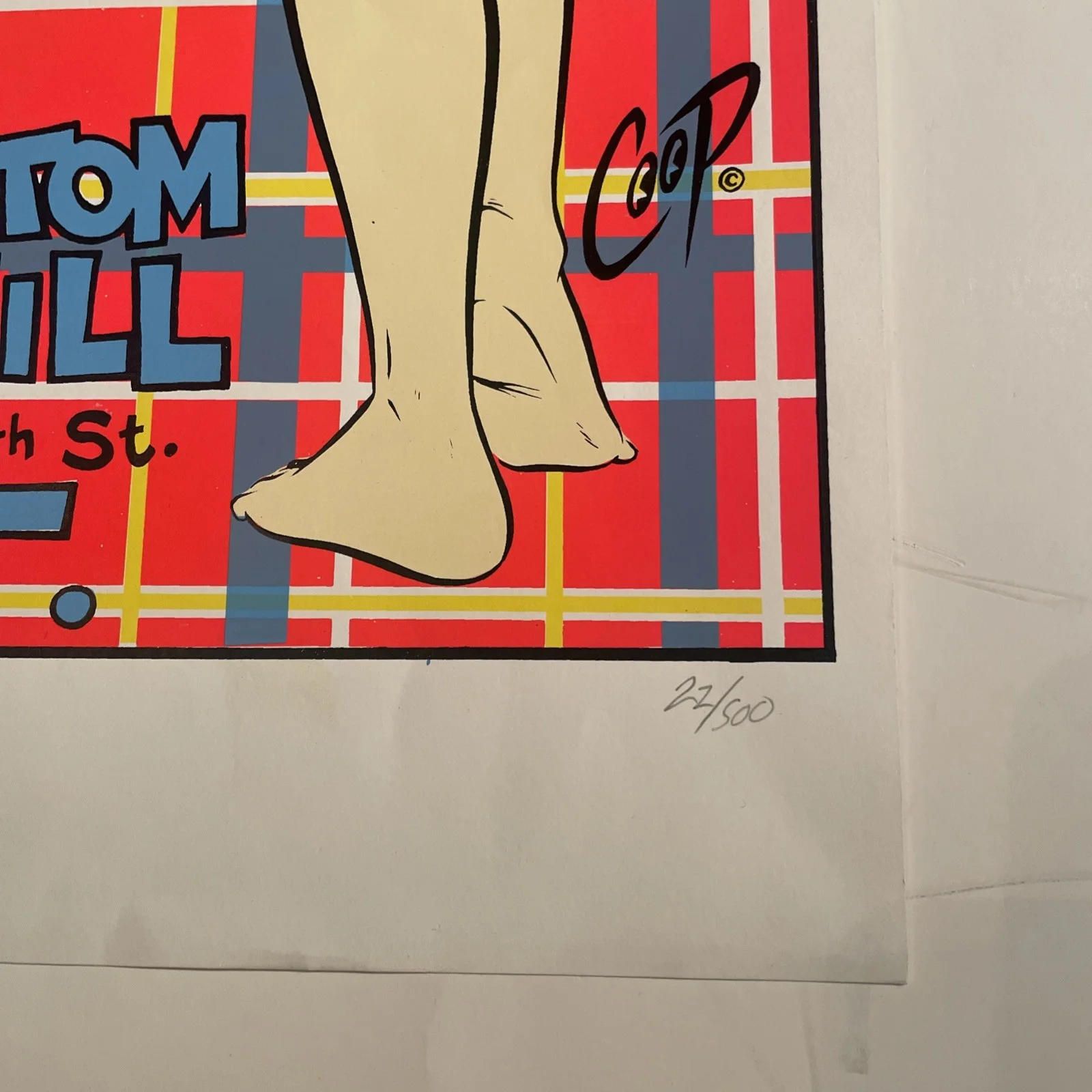 PHANTOM SURFERS New Year's at Bottom of the Hill SF Coop S/N Poster 1995, изображение 4