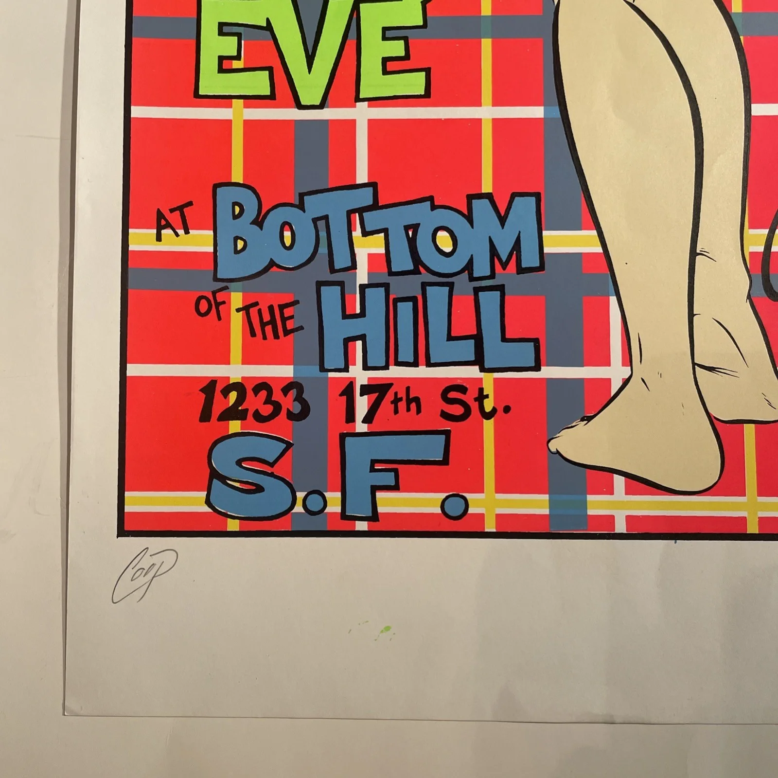 PHANTOM SURFERS New Year's at Bottom of the Hill SF Coop S/N Poster 1995, изображение 5