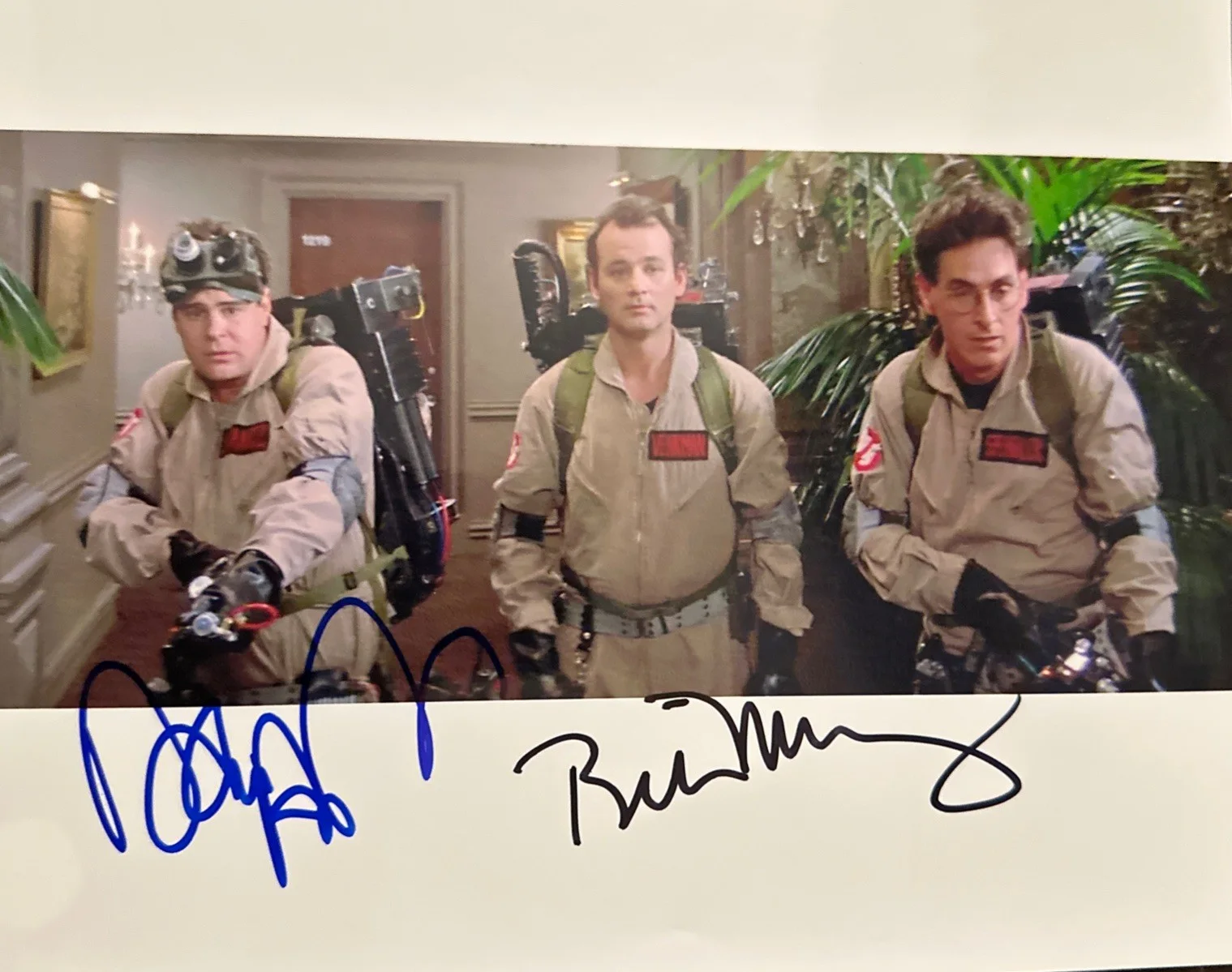 Bill Murray / Dan Aykroyd — Bill Murray / Dan Aykroyd Ghostbusters Signed 8x10 COA W/Matching Sticker, image 2