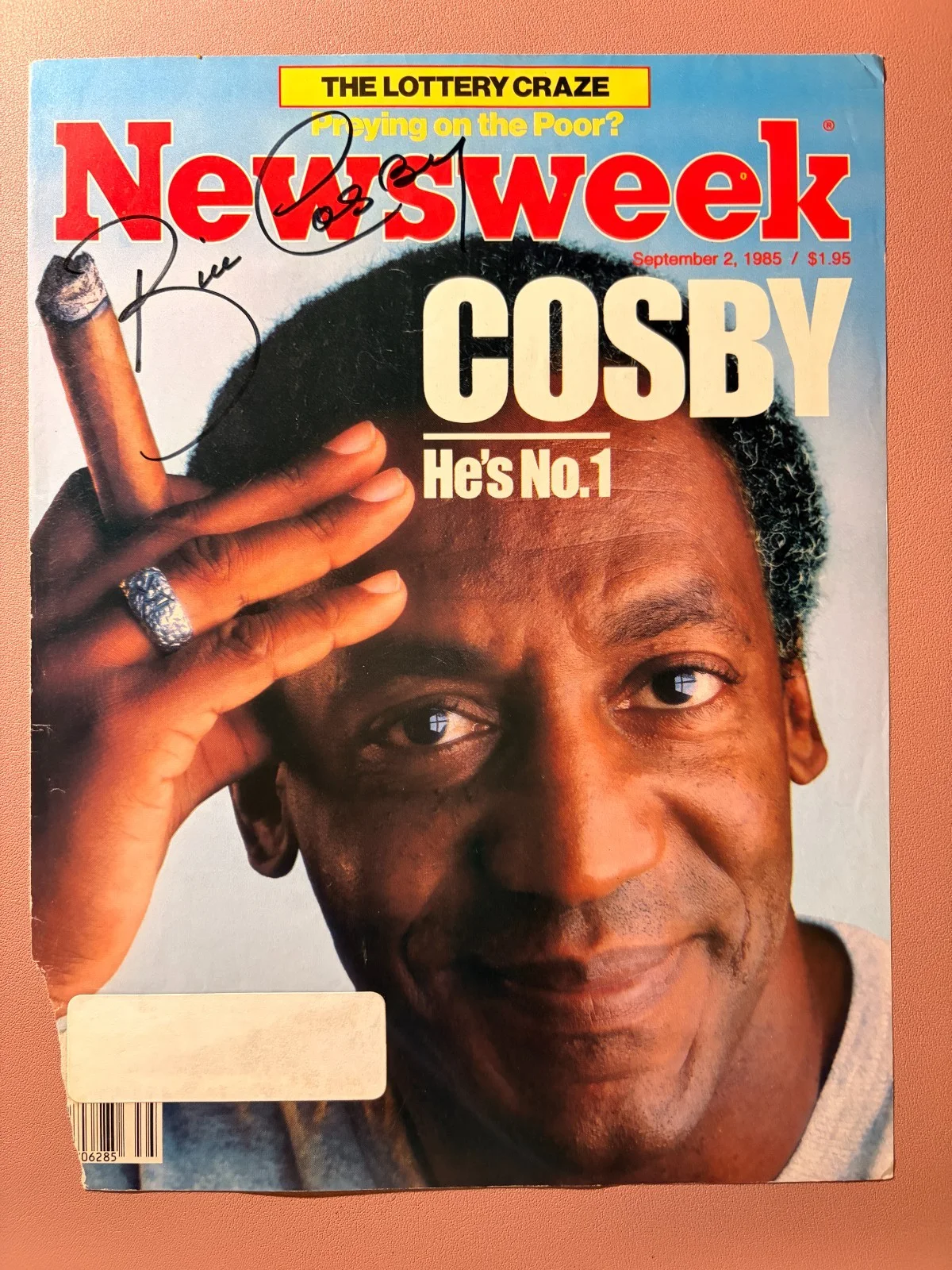 Bill Cosby — Bill Cosby Signed•Cover NEWSWEEK 1985•Todd Mueller Autographs COA•Original Sign, изображение 2