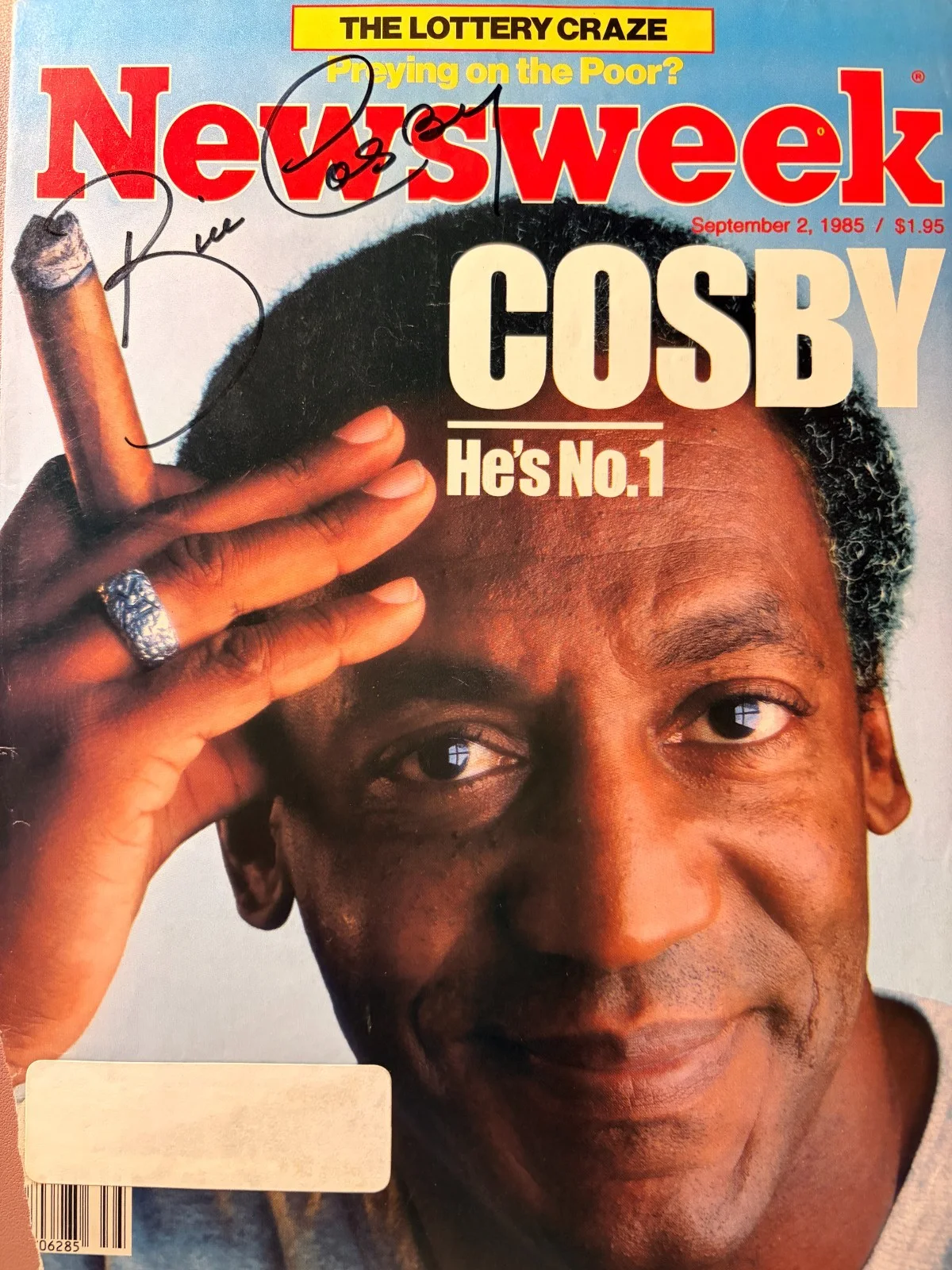 Bill Cosby — Bill Cosby Signed•Cover NEWSWEEK 1985•Todd Mueller Autographs COA•Original Sign, изображение 3