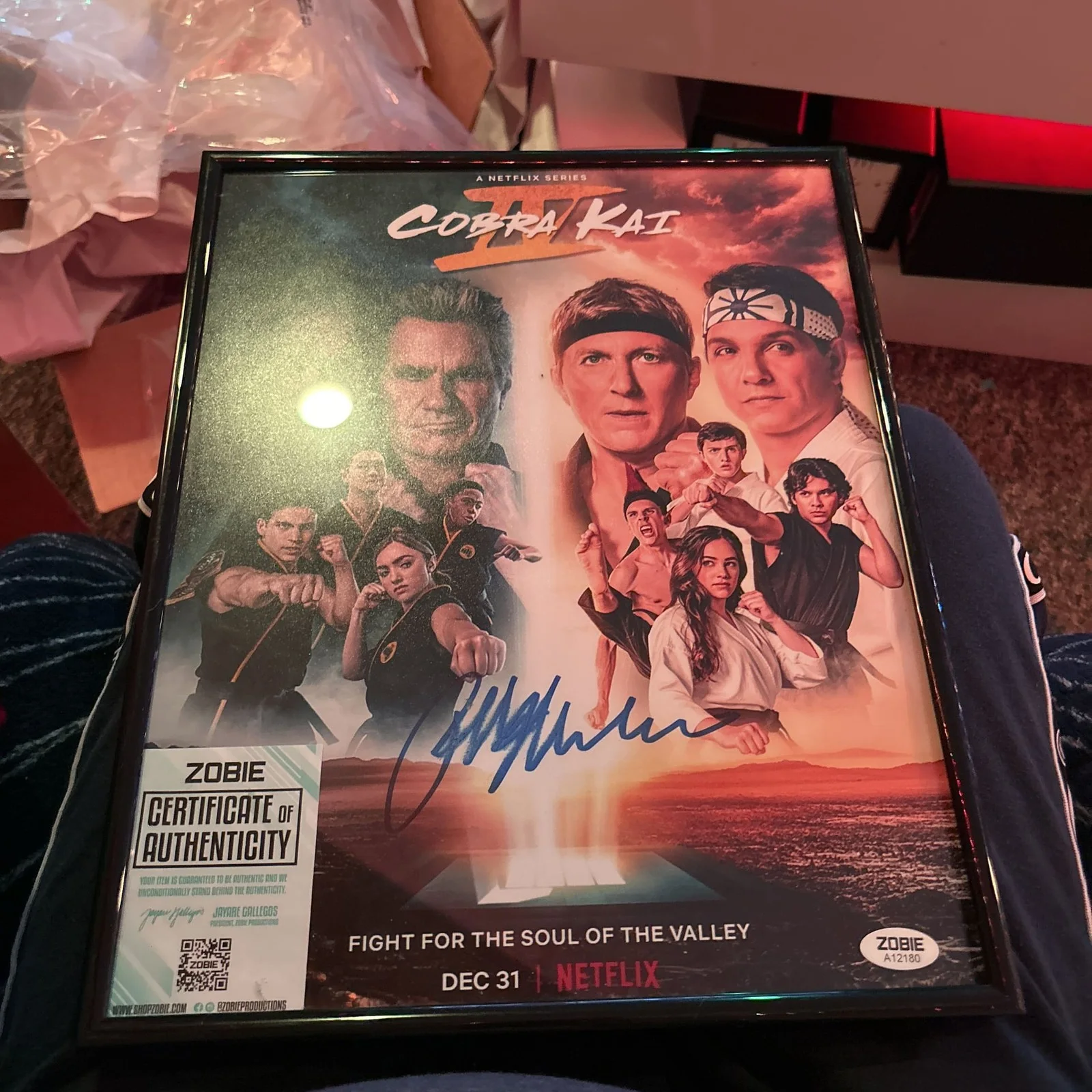 Ralph Macchio — Ralph Macchio Signed Autograph 11x14 Photo The Karate Kid Cobra Kai Zobie COA, изображение 2