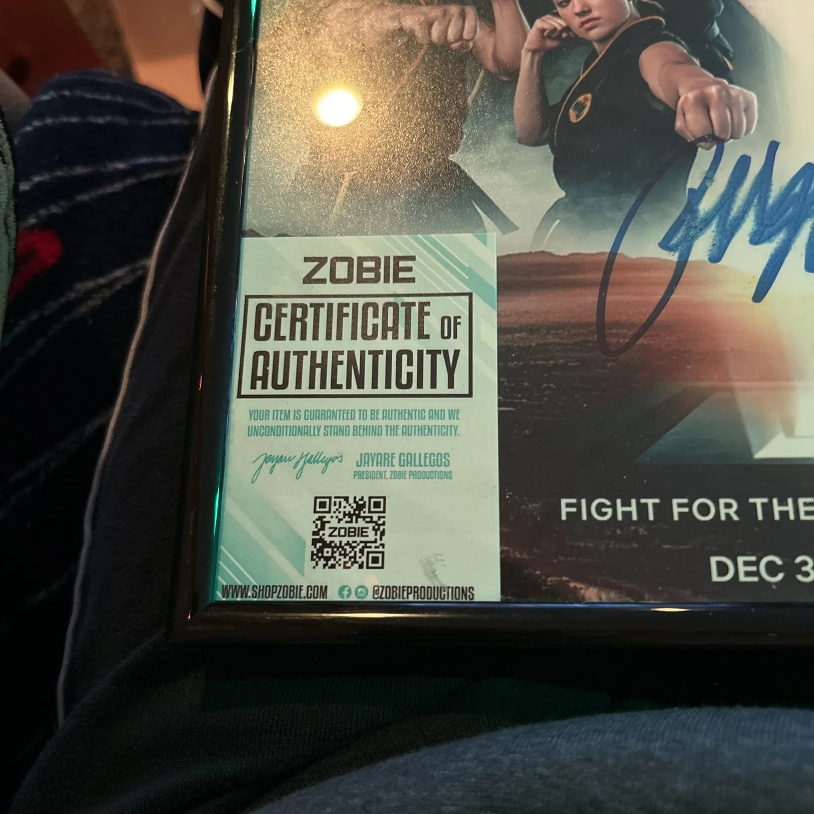 Ralph Macchio — Ralph Macchio Signed Autograph 11x14 Photo The Karate Kid Cobra Kai Zobie COA, изображение 3