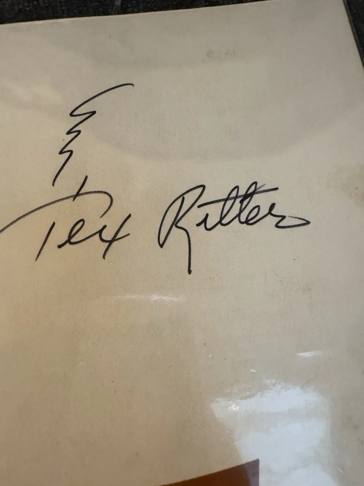 Tex Ritter Signed Vintage 8x10 Photo COA, image 2