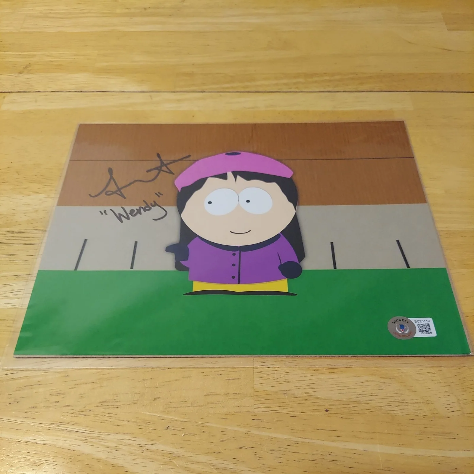APRIL STEWART " Wendy " SOUTH PARK signed autographed 8x10 Bam Box BAS, image 2
