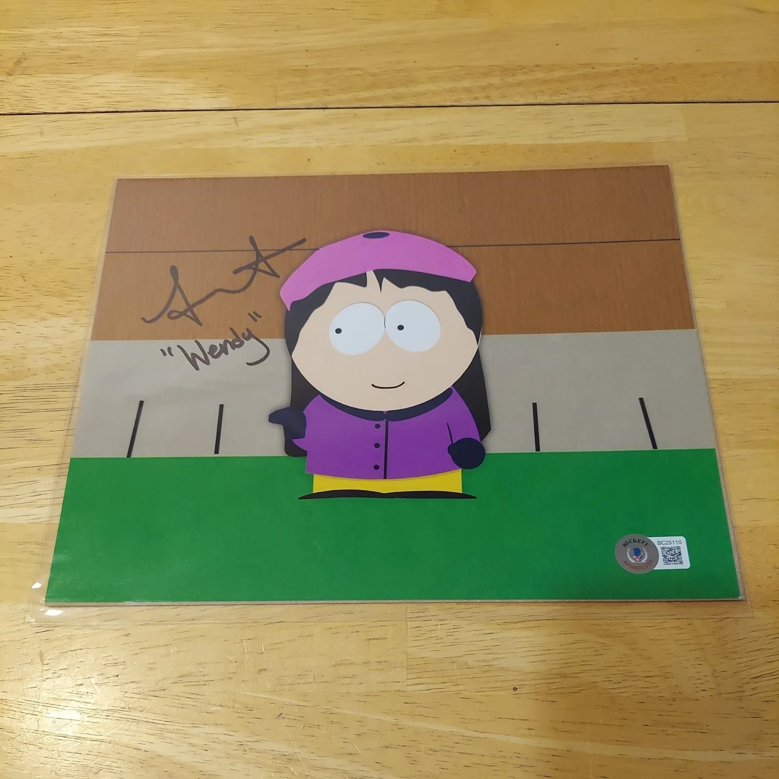 APRIL STEWART " Wendy " SOUTH PARK signed autographed 8x10 Bam Box BAS, image 3