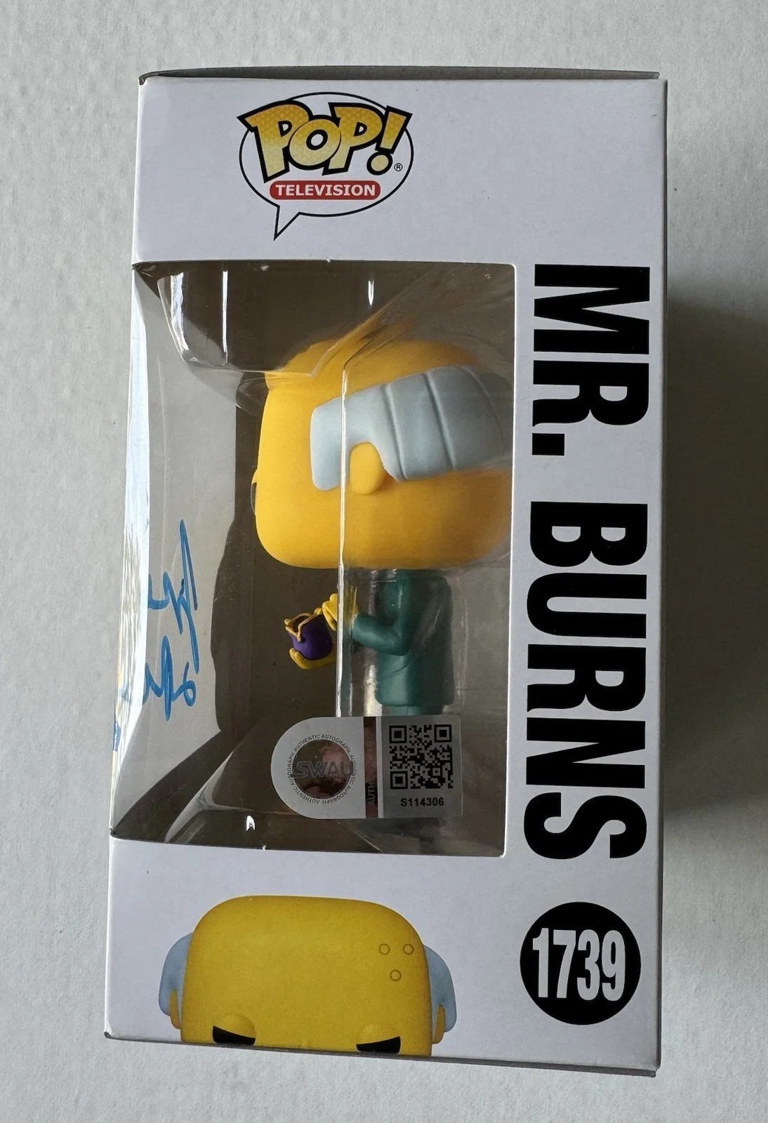 James L Brooks — James L Brooks Signed Mr.Burns Funko 1740 Simpsons Creator SWAU Authenticated 2, image 2