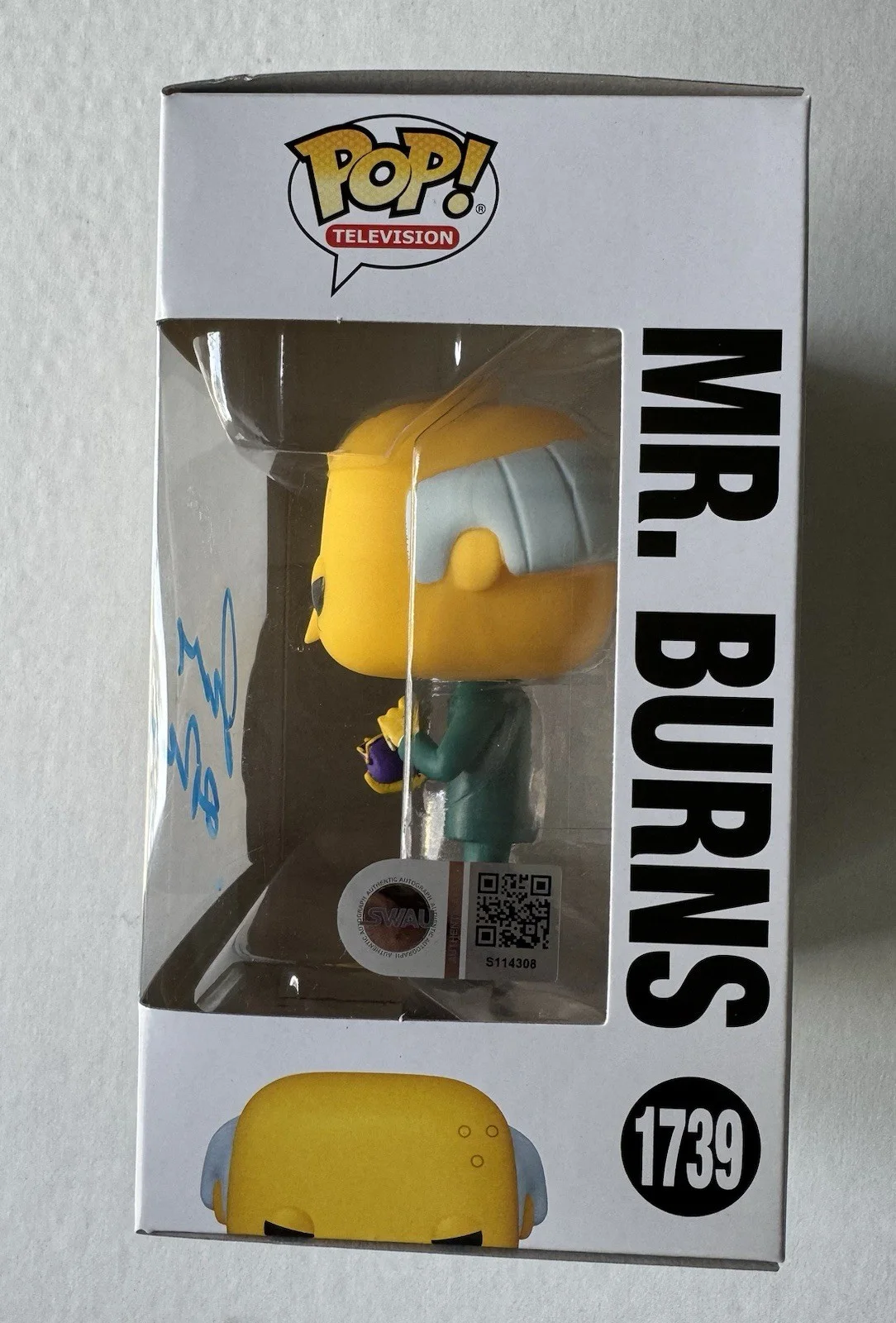 James L Brooks — James L Brooks Signed Mr.Burns Funko 1740 Simpsons Creator SWAU Authenticated, image 2
