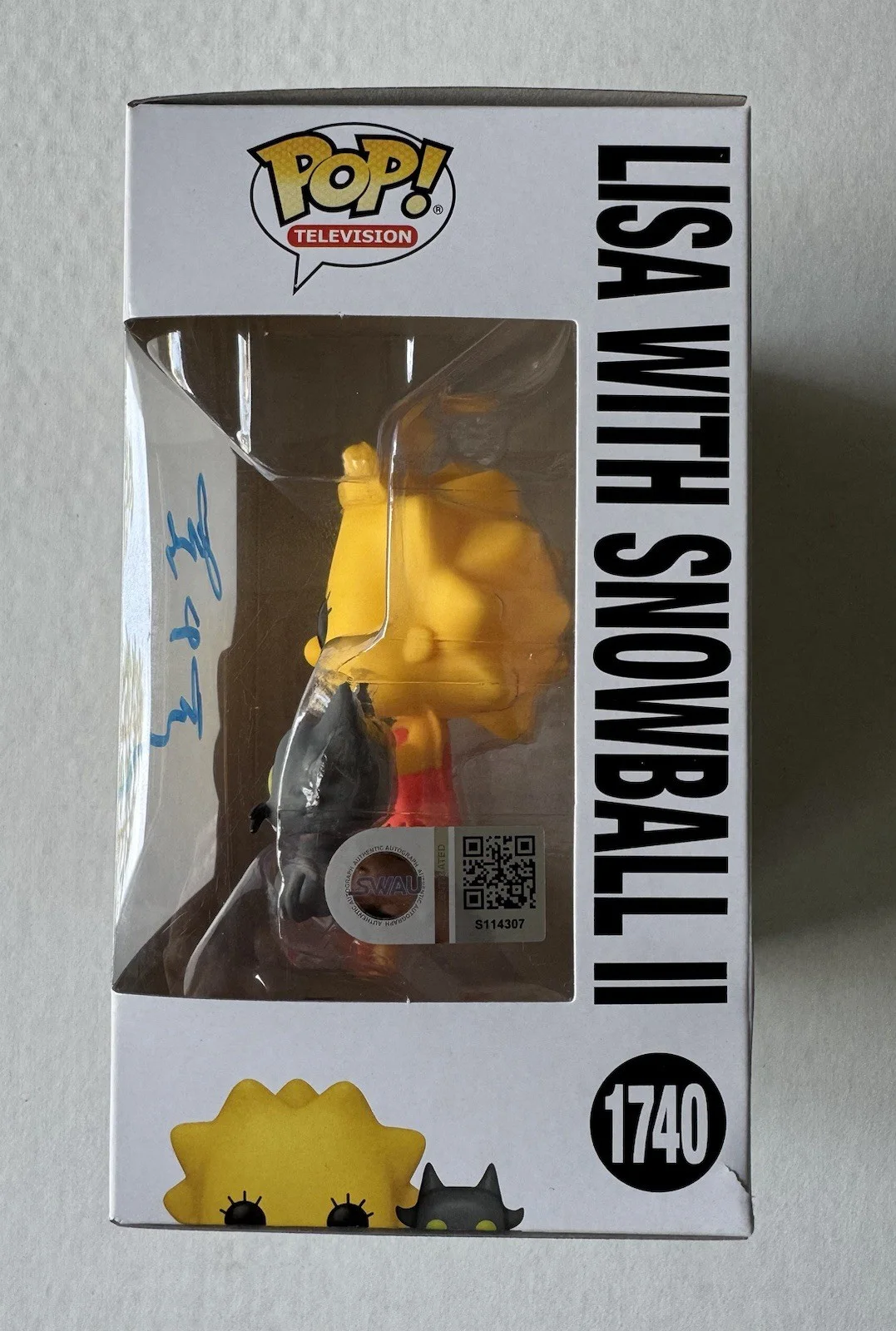 James L Brooks — James L Brooks Signed Lisa Funko 1740 Simpsons Creator SWAU Authenticated, image 2