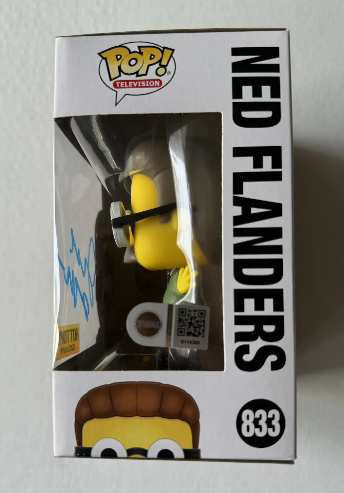 James L Brooks — James L Brooks Signed Ned Funko 1742 Simpsons Creator SWAU Authenticated RARE, изображение 2