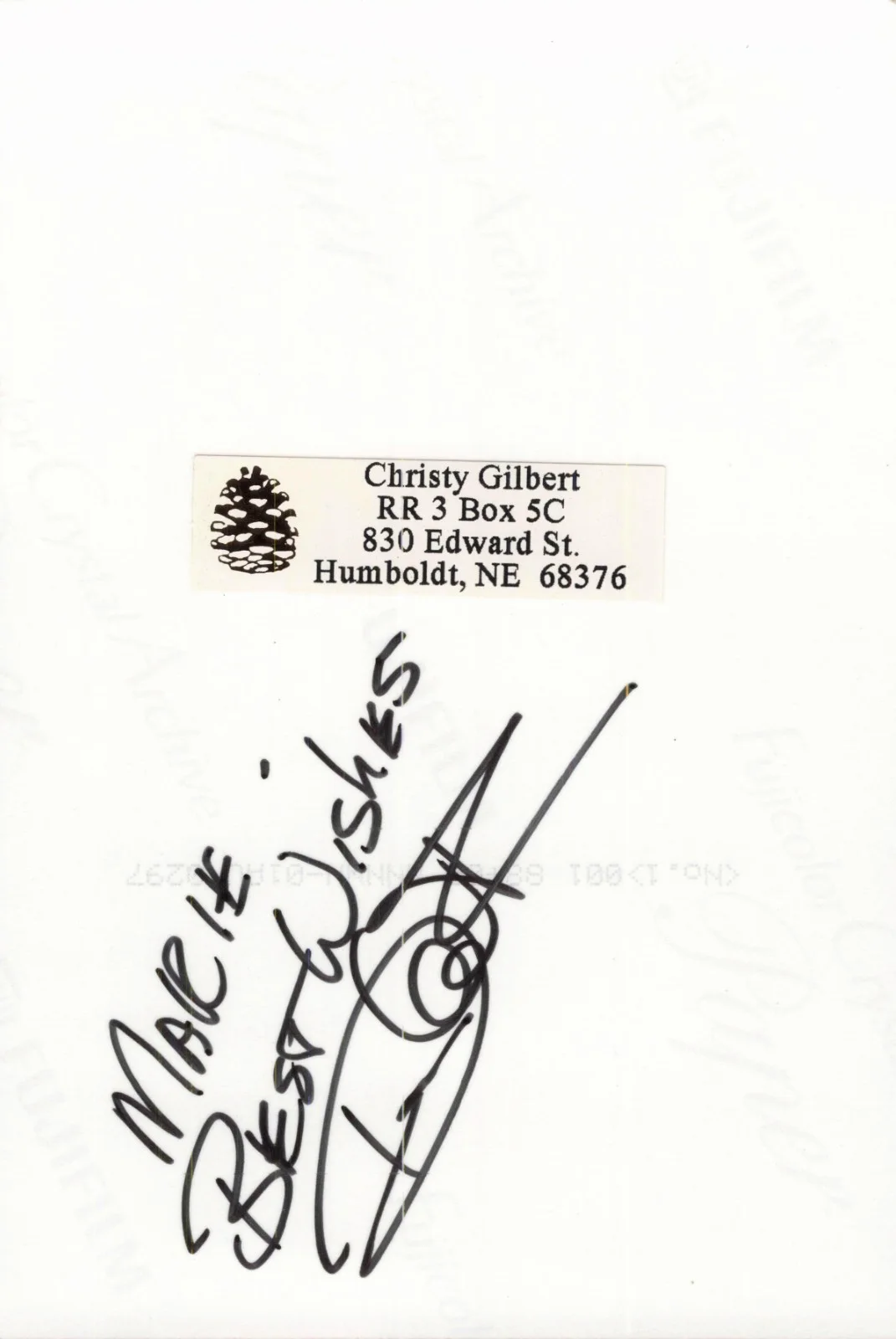 Autographed 4x6 Photo - Billy Ray Cyrus - Country Music, image 2
