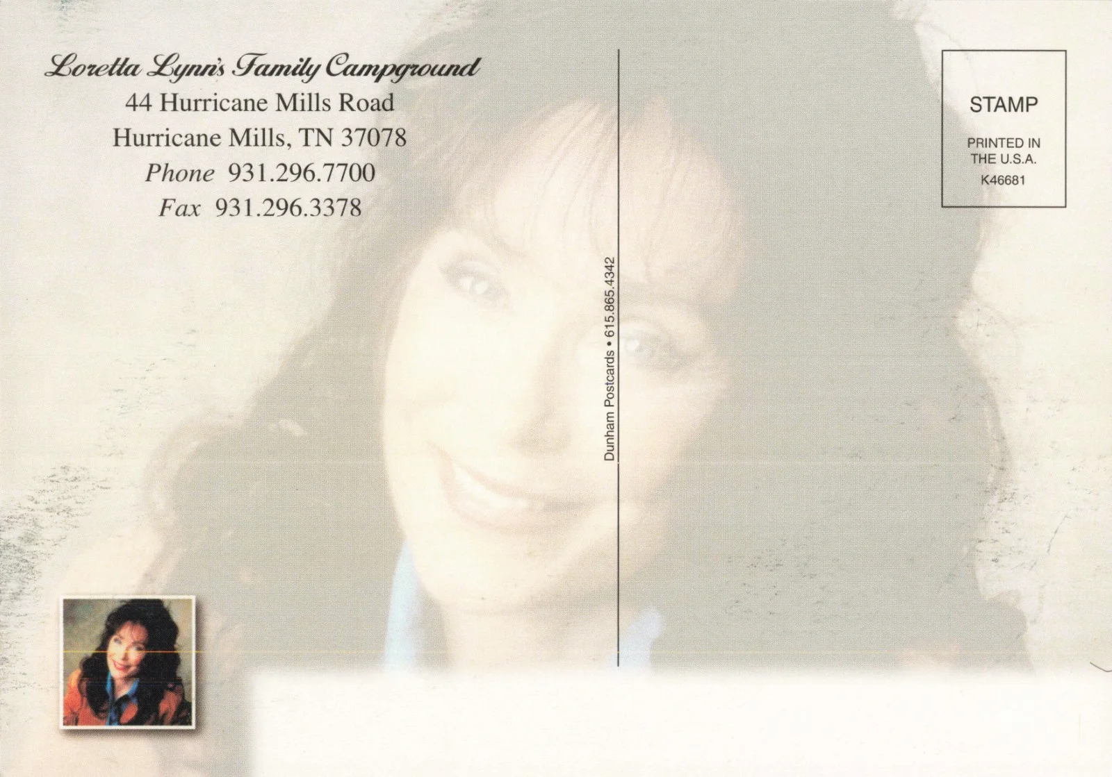 Autographed Signed Postcard - Loretta Lynn - Country Music, image 2