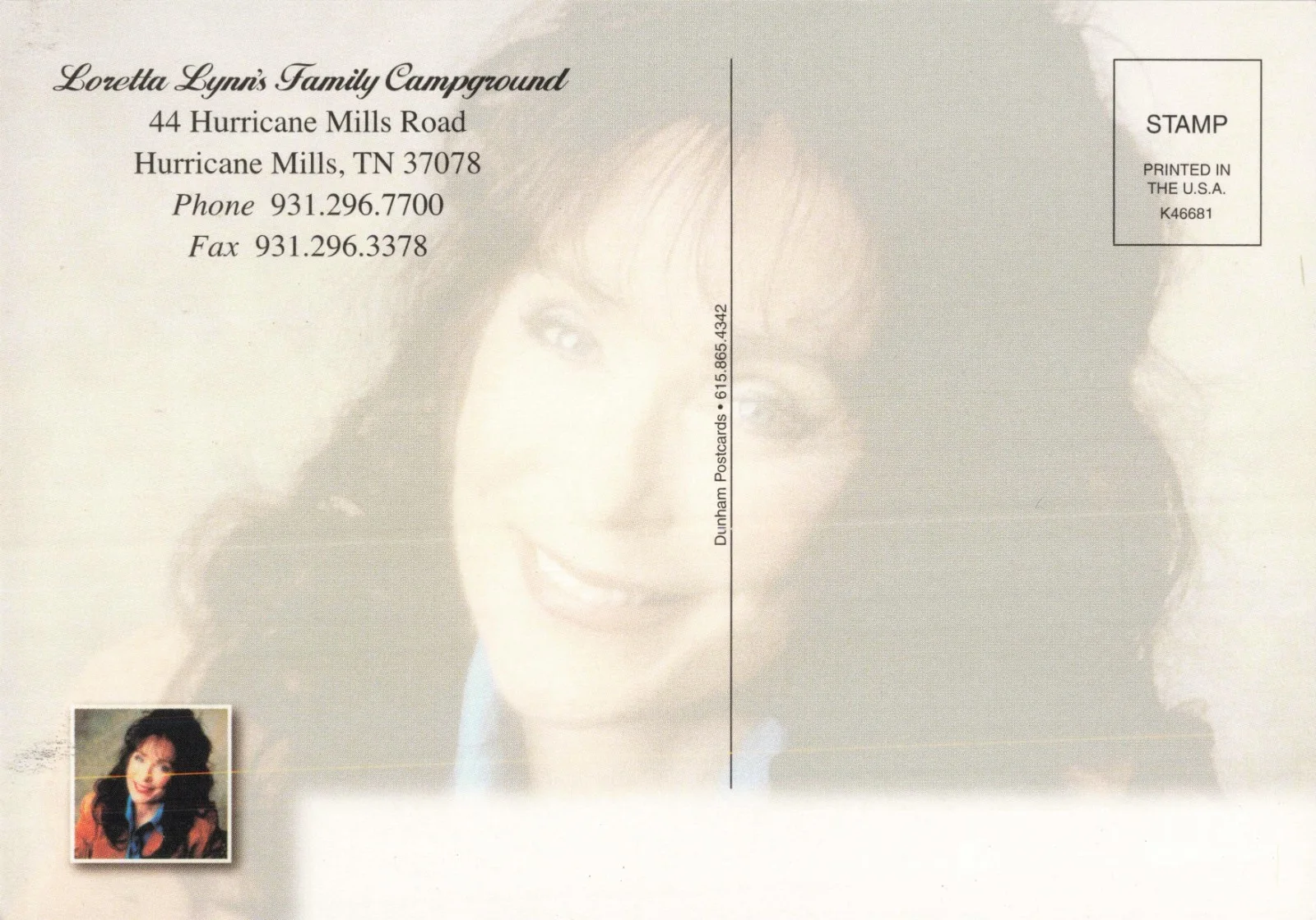 Autographed Signed Postcard - Loretta Lynn - Country Music, image 2