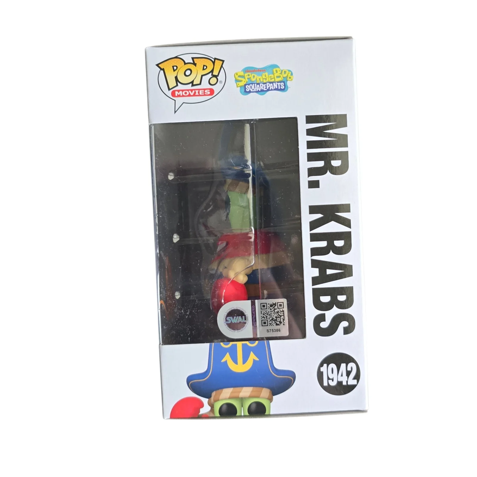 Clancy Brown — Clancy Brown Signed Mr Krabs Funko 1942 SpongeBob Movie SWAU Authenticated RARE, изображение 2