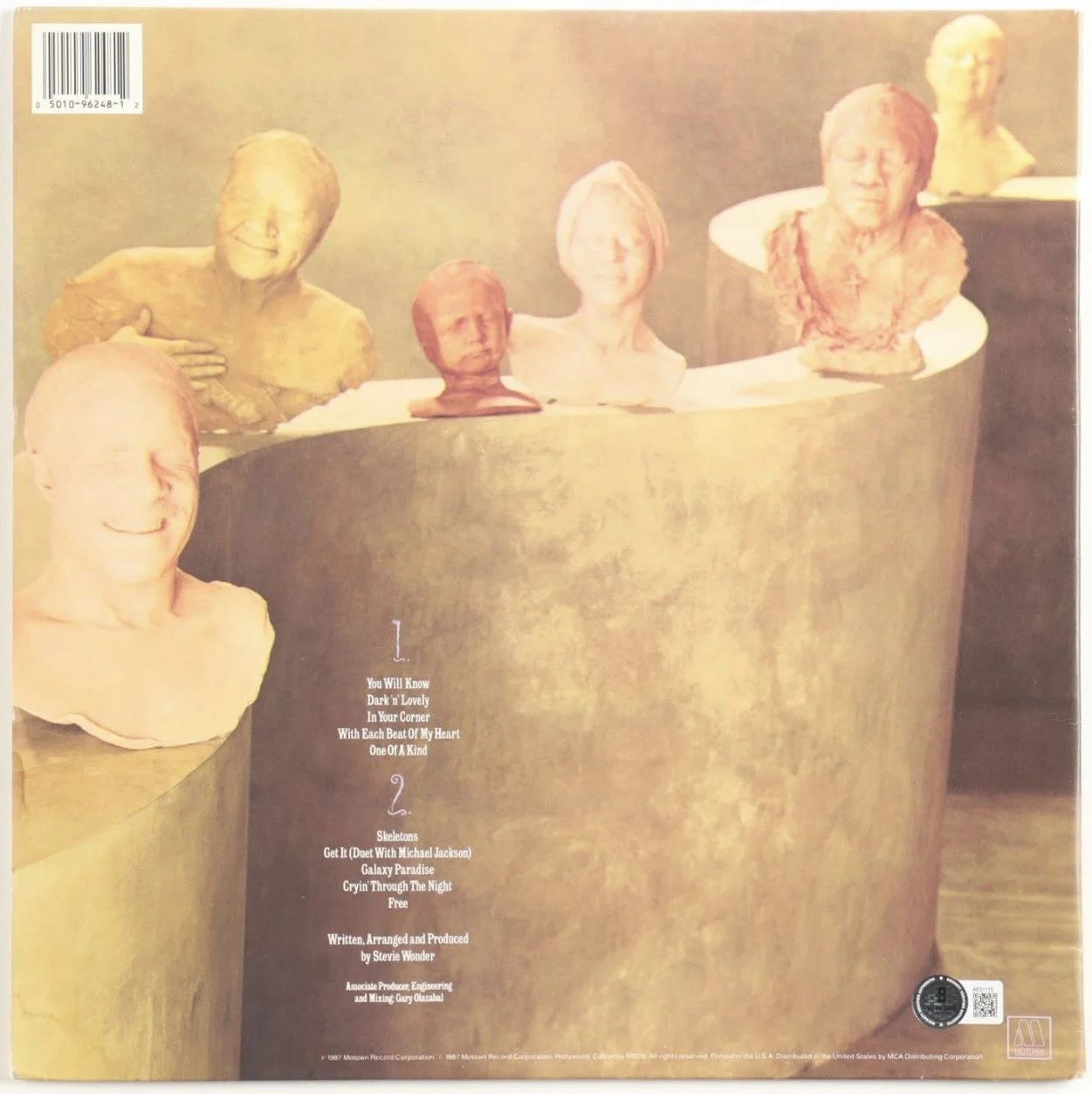 Stevie Wonder Signed Autograph Characters Album Vinyl Record Cover Beckett LOA, изображение 2