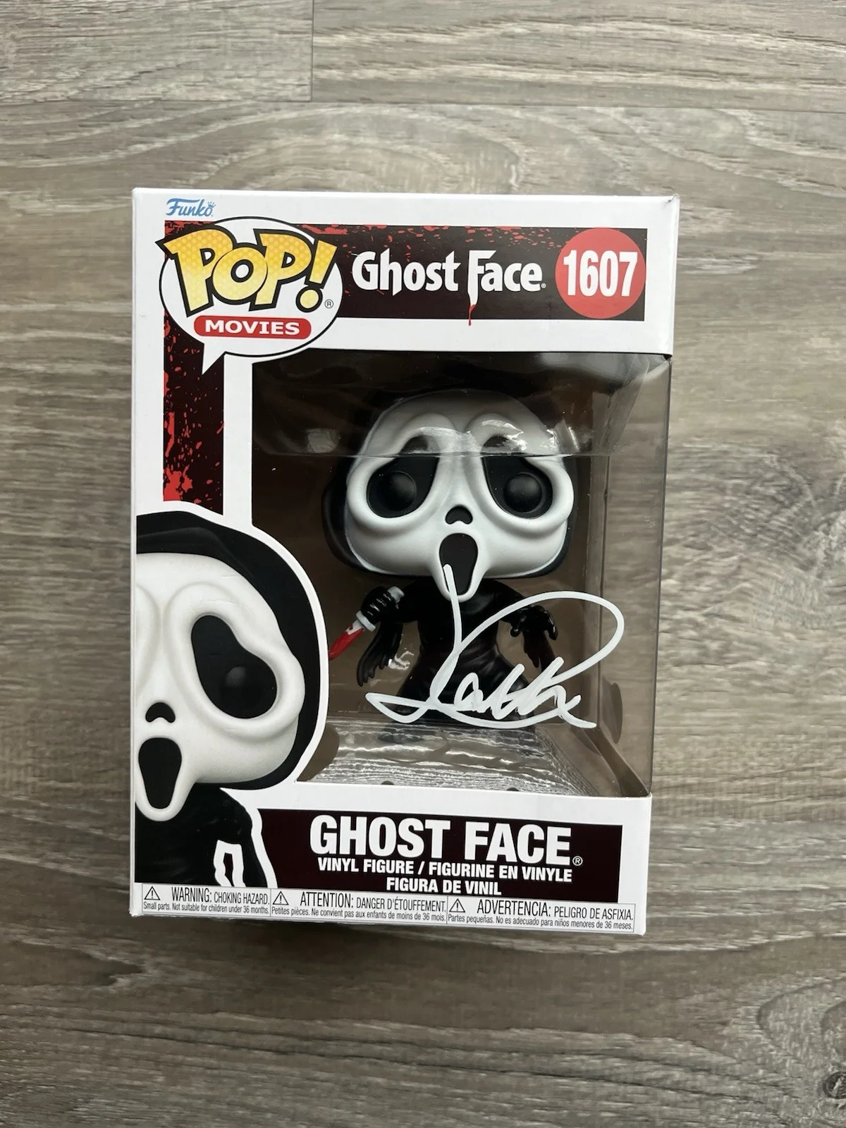 Jack Quaid — Jack Quaid Signed Ghostface Funko Pop Beckett COA 1607 Scream Richie Kirsch, image 2