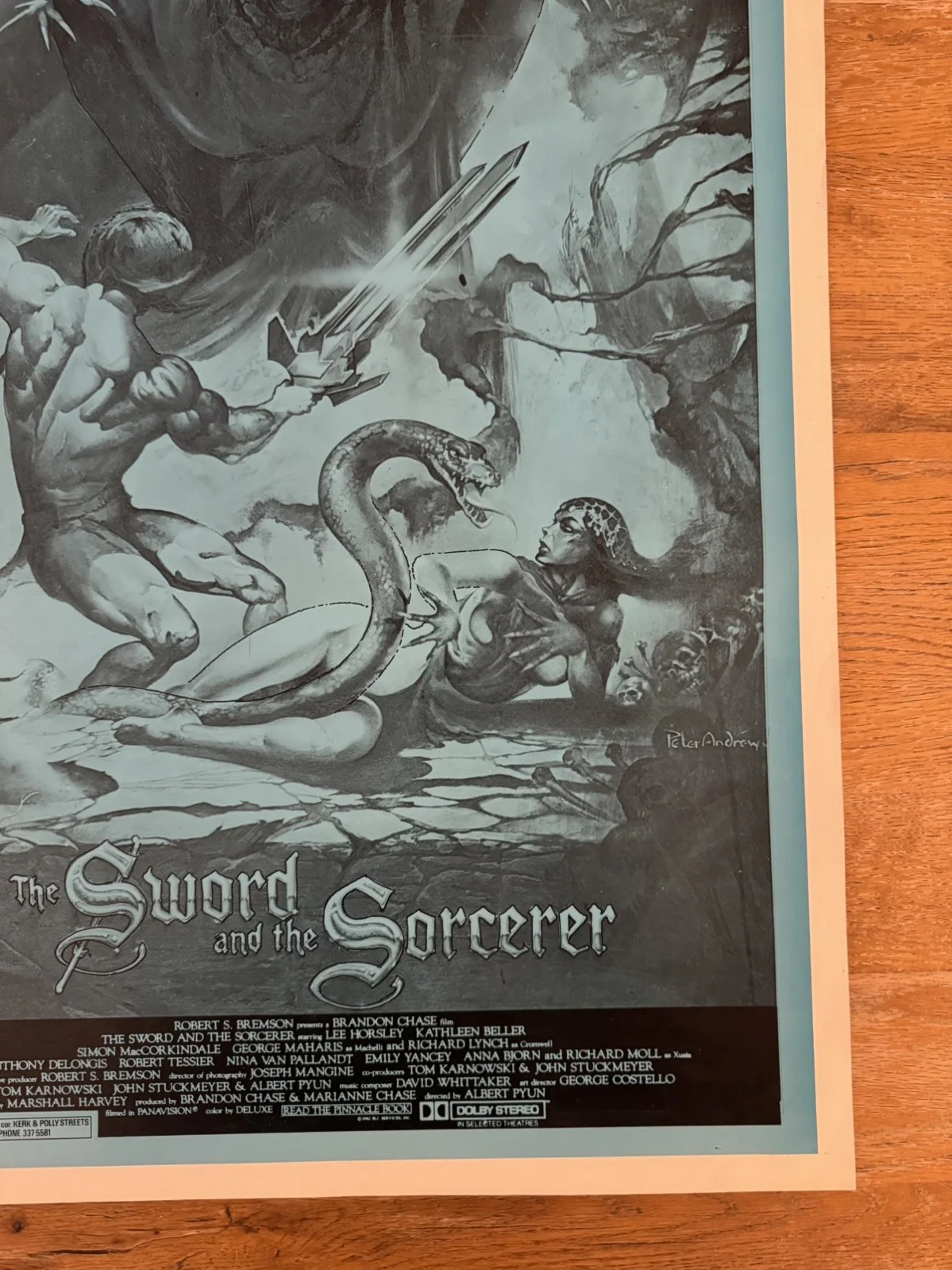 The Sword And The Sorceror Original South African movie poster Johannesburg Rare, изображение 5