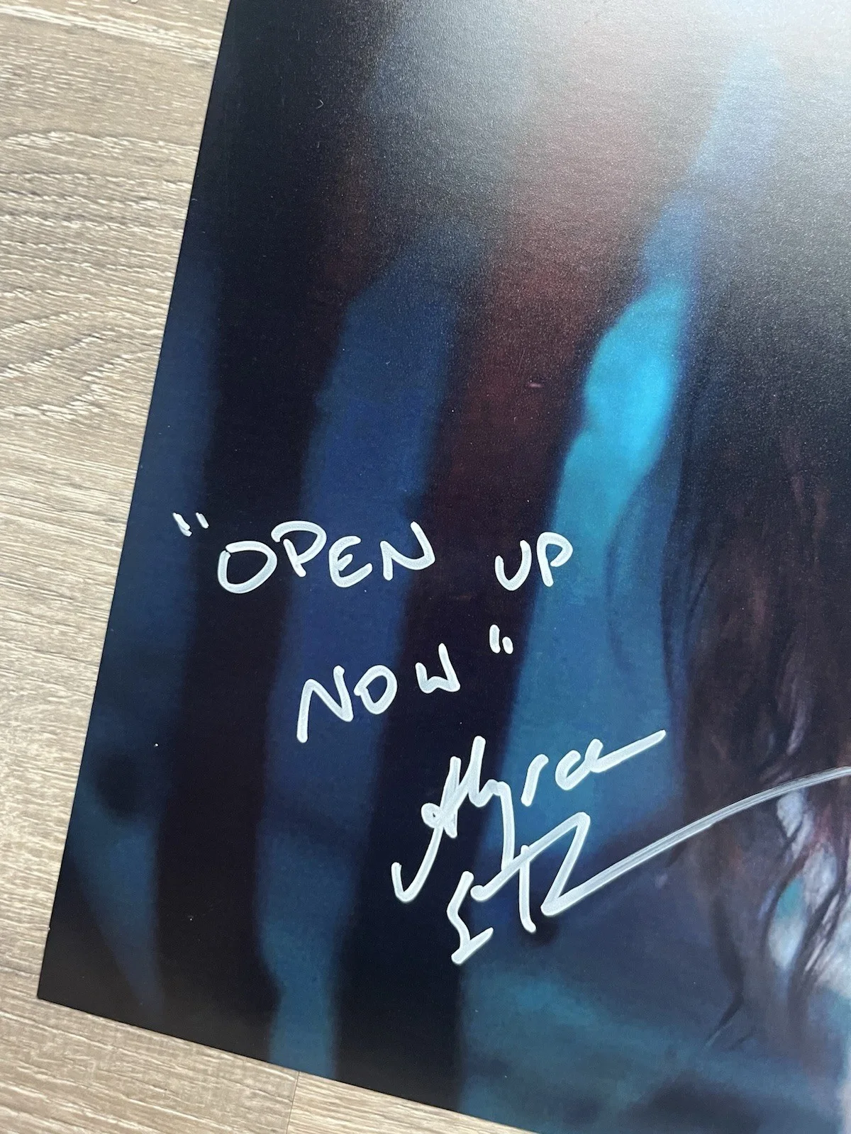 Alyssa Sutherland — Alyssa Sutherland Signed Evil Dead Rise 11x14 Photo JSA COA INSCRIBED Horror, image 4