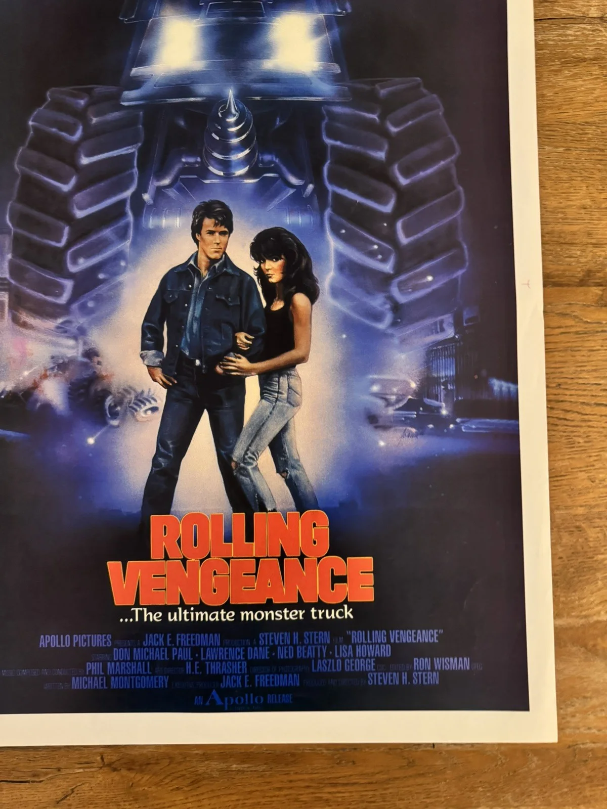Rolling Vengeance Original South African movie poster Johannesburg Rare, изображение 4