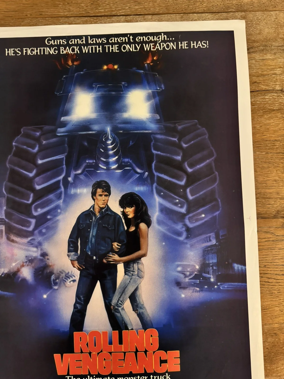 Rolling Vengeance Original South African movie poster Johannesburg Rare, изображение 5