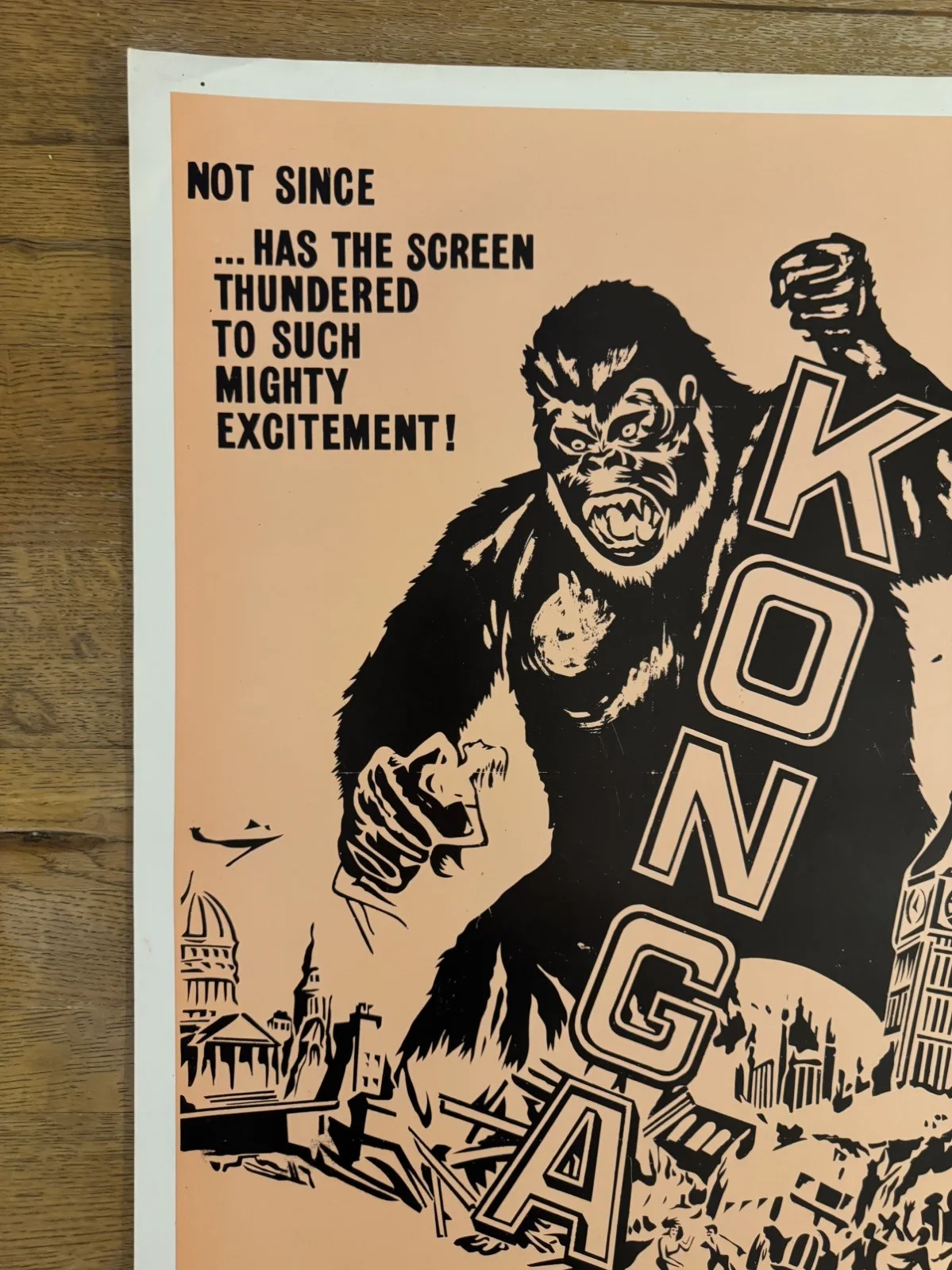 Konga Original South African movie poster Johannesburg Rare, изображение 2