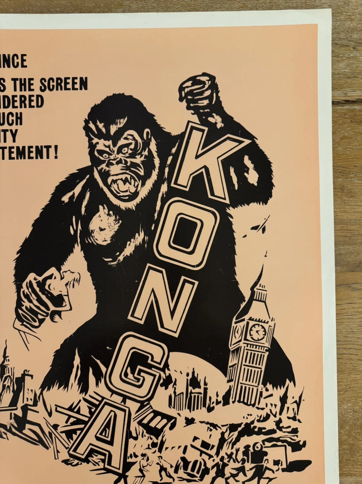 Konga Original South African movie poster Johannesburg Rare, изображение 5