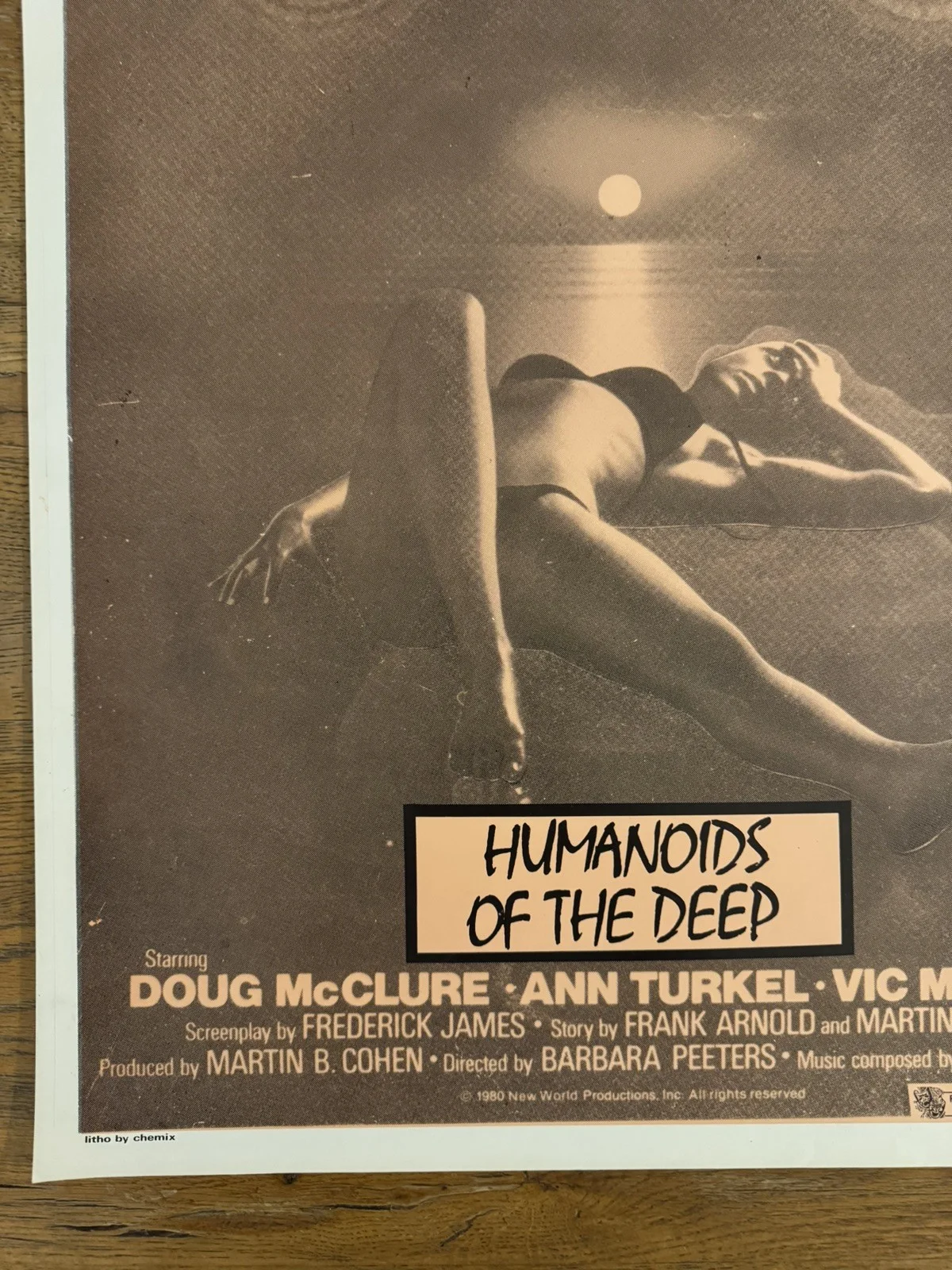 Humanoids Of The Deep Original South African movie poster Johannesburg Rare, изображение 2