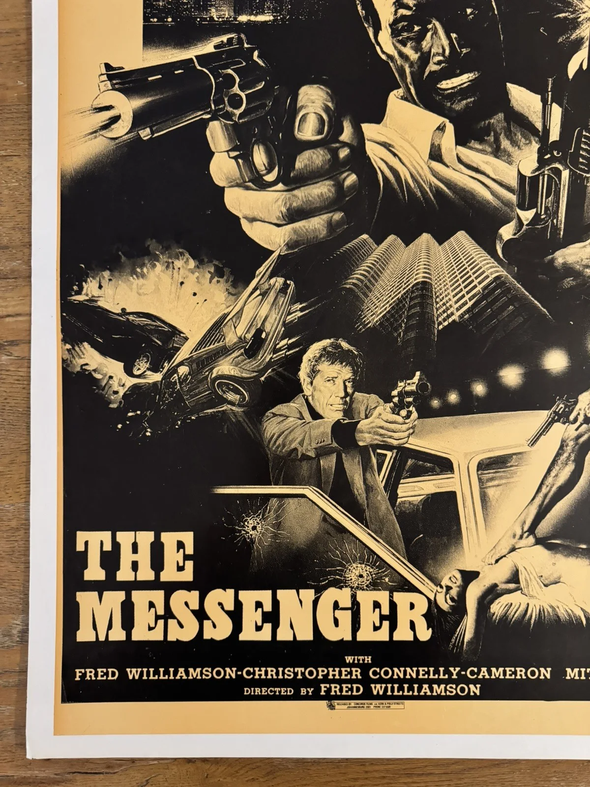 Messenger Original South African movie poster Johannesburg Rare, изображение 3