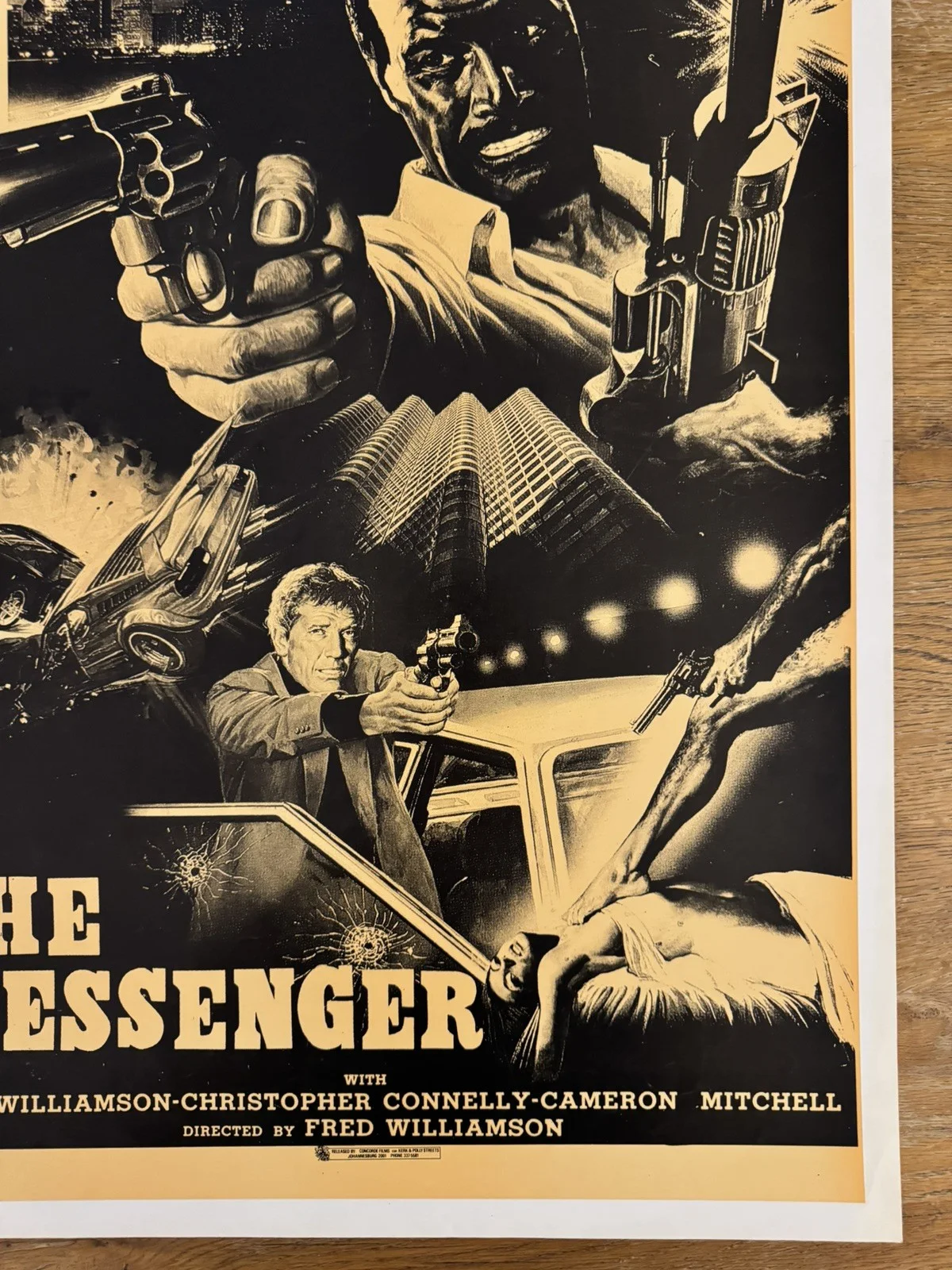 Messenger Original South African movie poster Johannesburg Rare, изображение 4