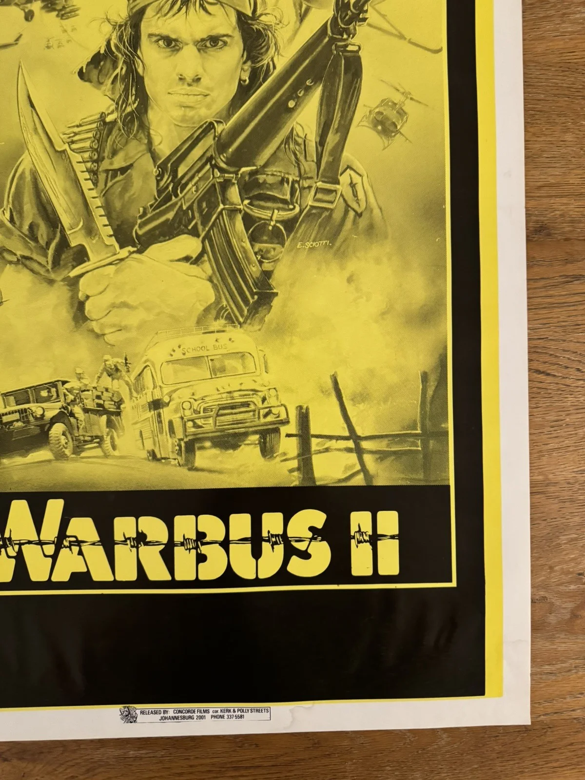War Bus 2 Original South African movie poster Johannesburg Rare, изображение 4