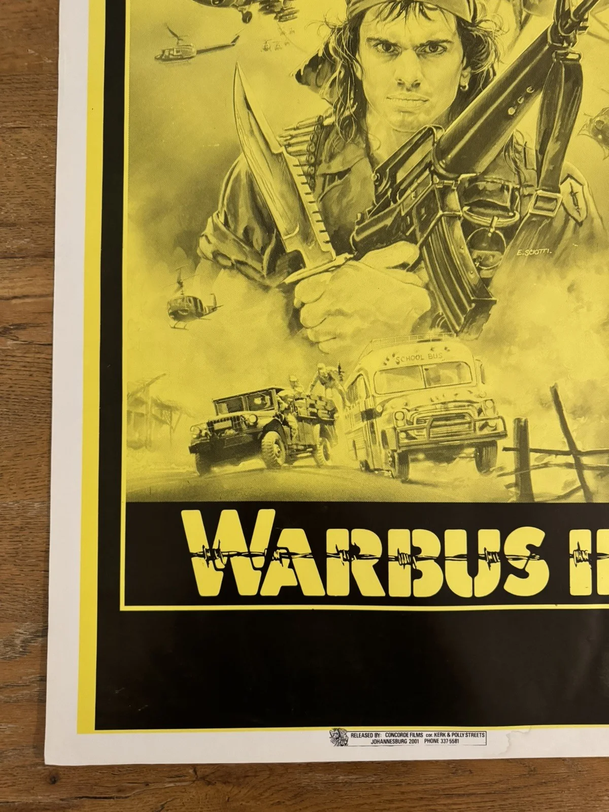 War Bus 2 Original South African movie poster Johannesburg Rare, изображение 5