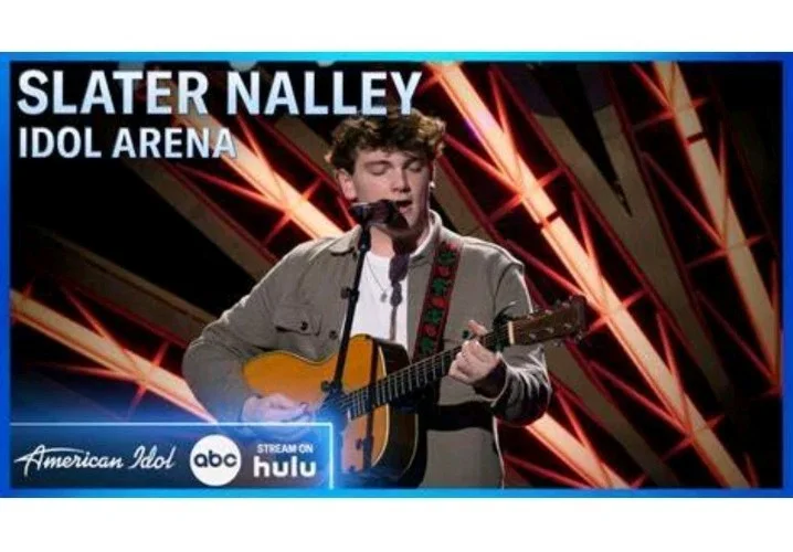 Slater Nalley American Idol 2025 Top 5 Country Artist Signed Acoustic Pickguard, изображение 2