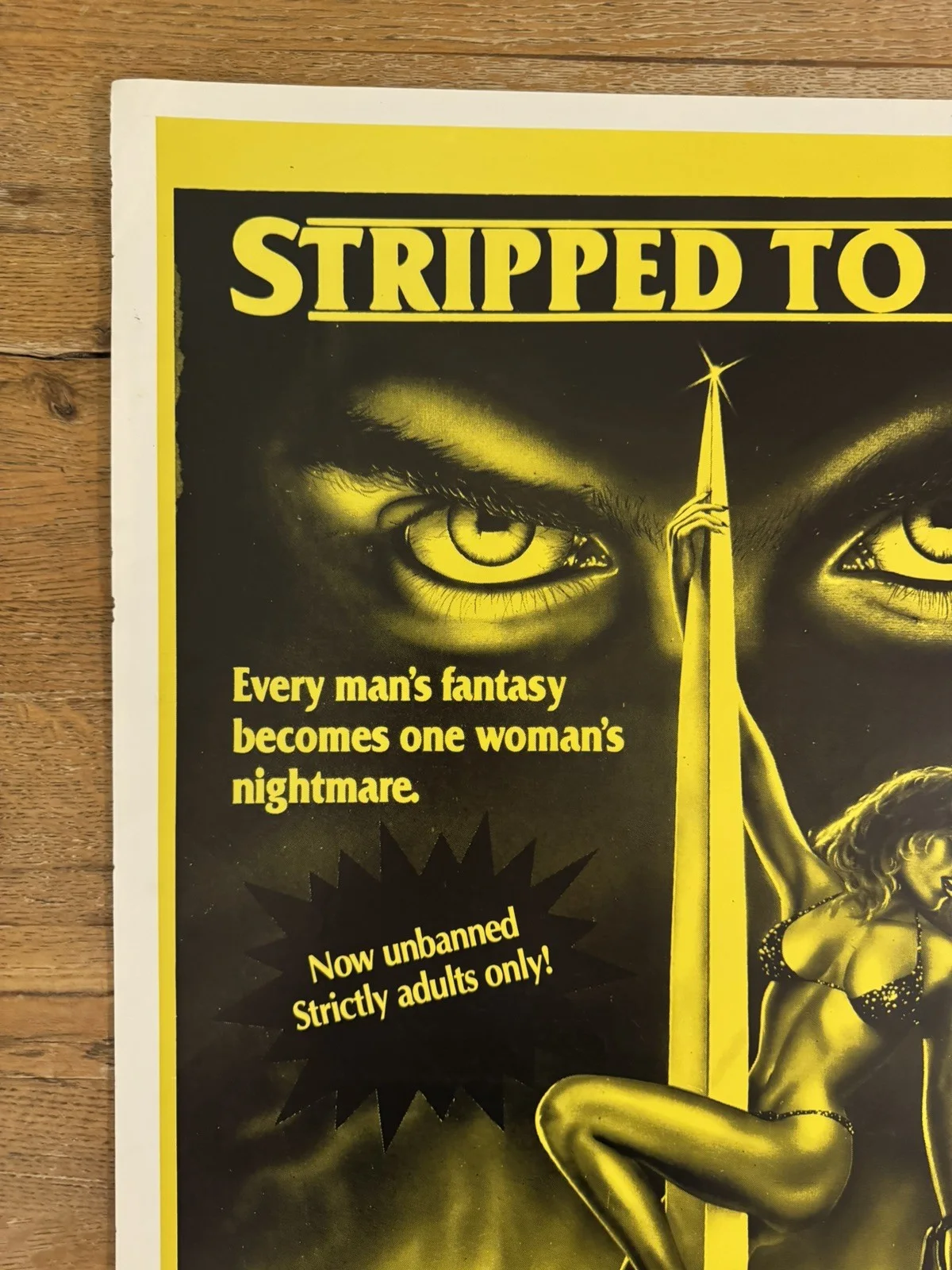 Stripped To Kill Original South African movie poster Johannesburg Rare, изображение 3