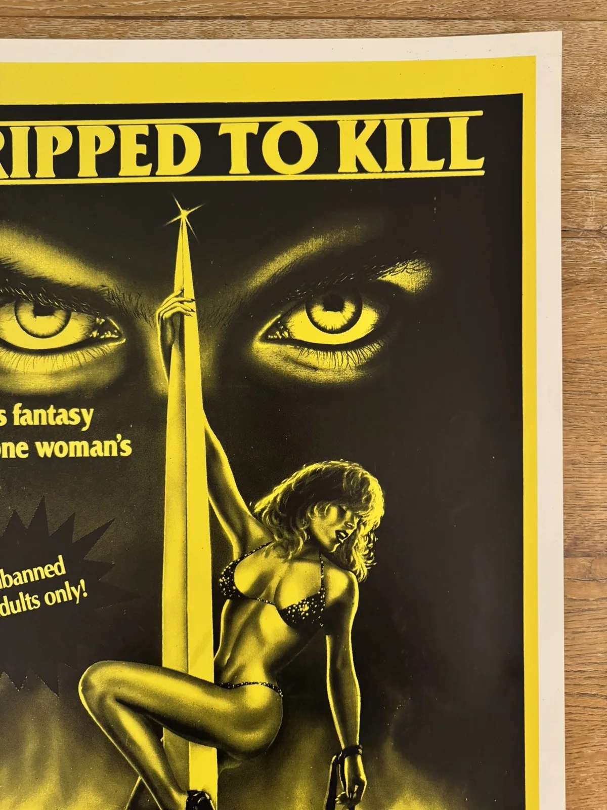 Stripped To Kill Original South African movie poster Johannesburg Rare, изображение 5