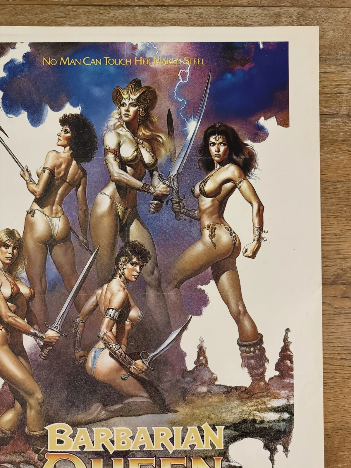 Barbarian Queen Original South African movie poster Rare Boris Vallejo, изображение 5