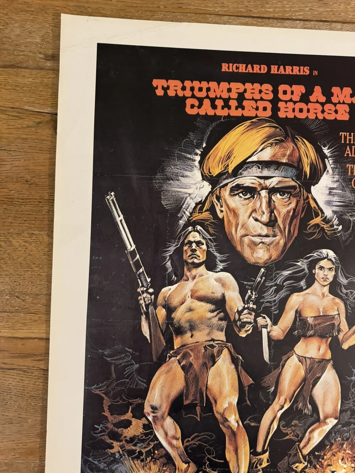Triumph of a man called horse Original South African movie poster Rare, изображение 2