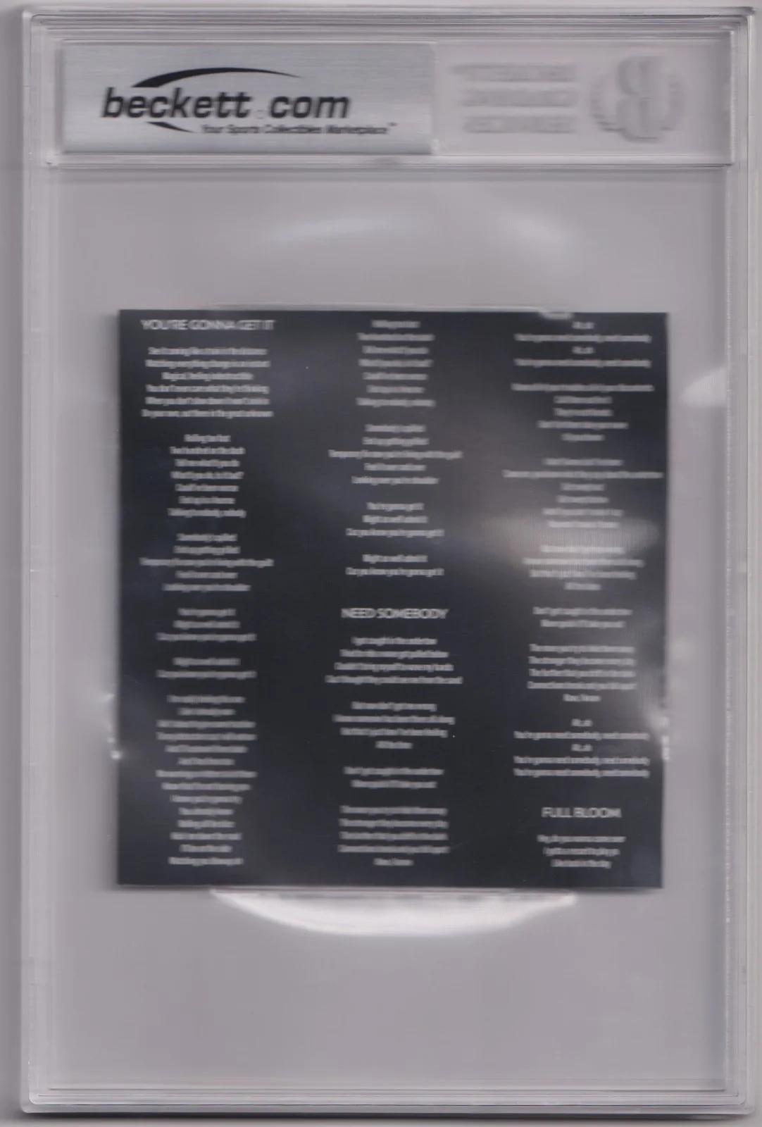 311 AUTOGRAPHED FULL BAND SIGNED Full Bloom CD Cover Booklet Beckett BAS Slab, изображение 2