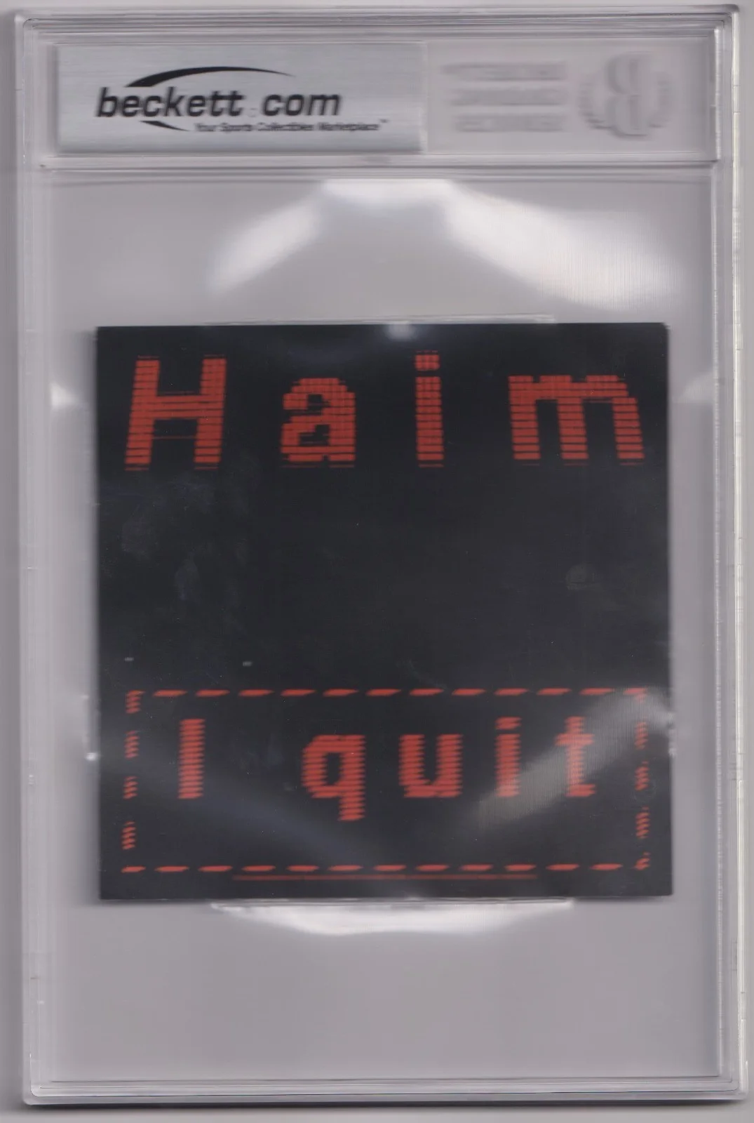 HAIM BAND SIGNED Amazing I Quit Cover Album Photo Art Card & CD BAS Beckett Slab, изображение 2