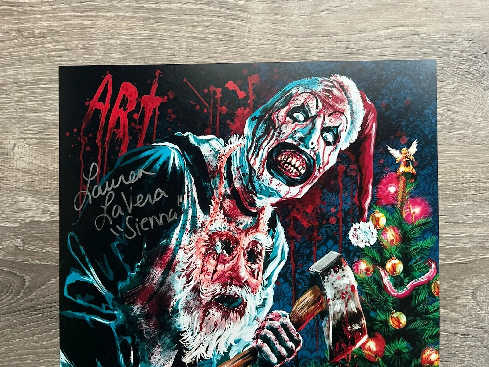Lauren LaVera — Lauren LaVera Signed Terrifier 3 11x17 Photo JSA COA Sienna Art The Clown Horror, изображение 3