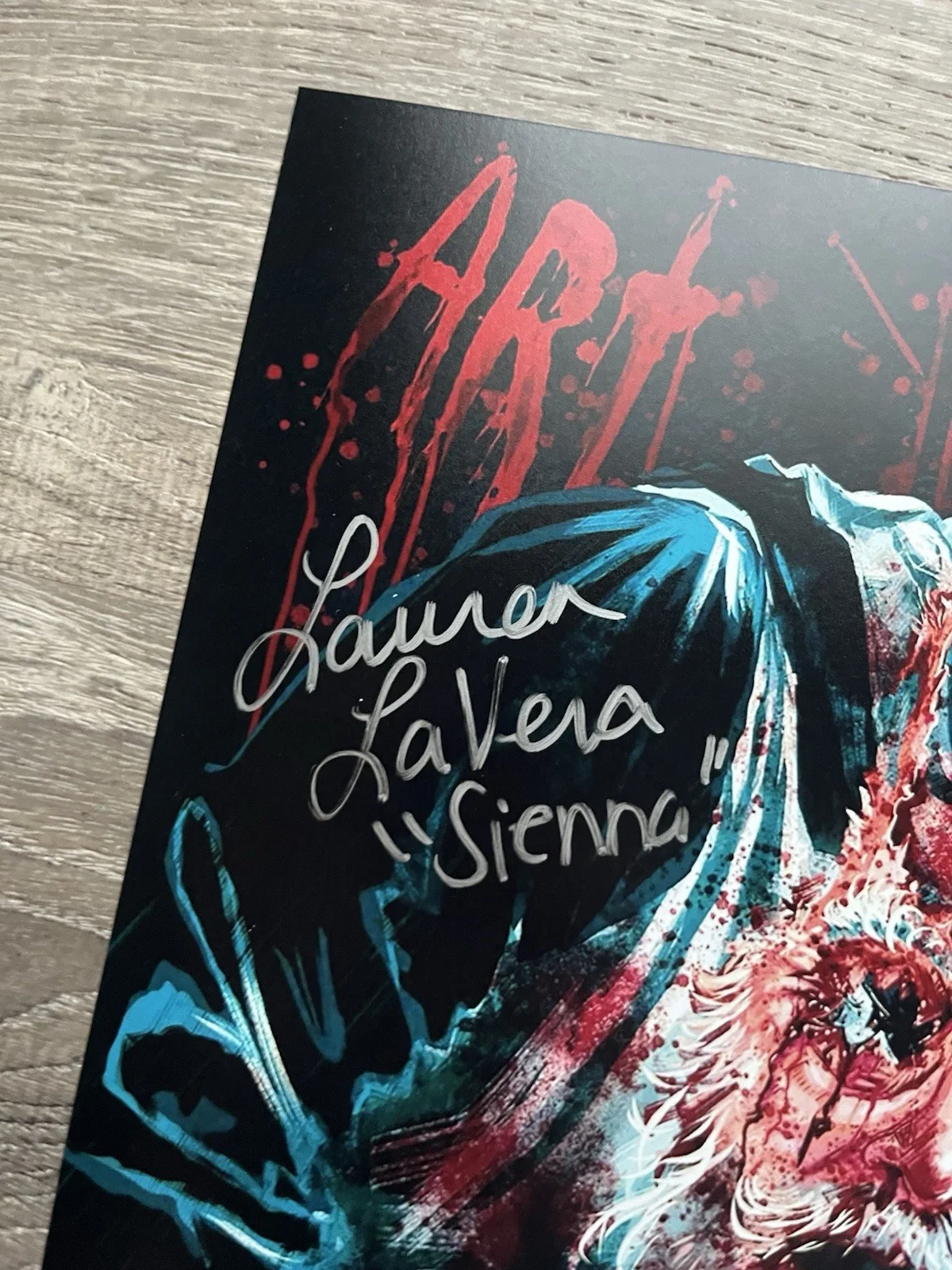 Lauren LaVera — Lauren LaVera Signed Terrifier 3 11x17 Photo JSA COA Sienna Art The Clown Horror, изображение 4
