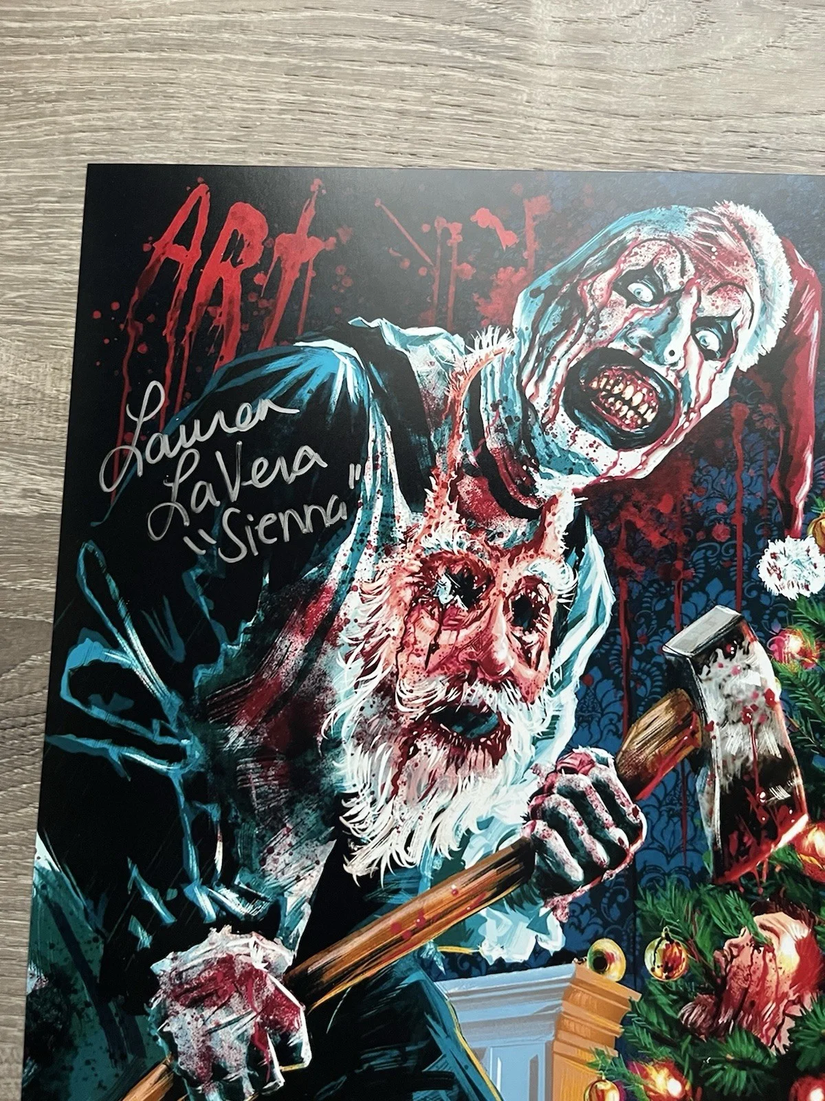 Lauren LaVera — Lauren LaVera Signed Terrifier 3 11x17 Photo JSA COA Sienna Art The Clown Horror, изображение 5