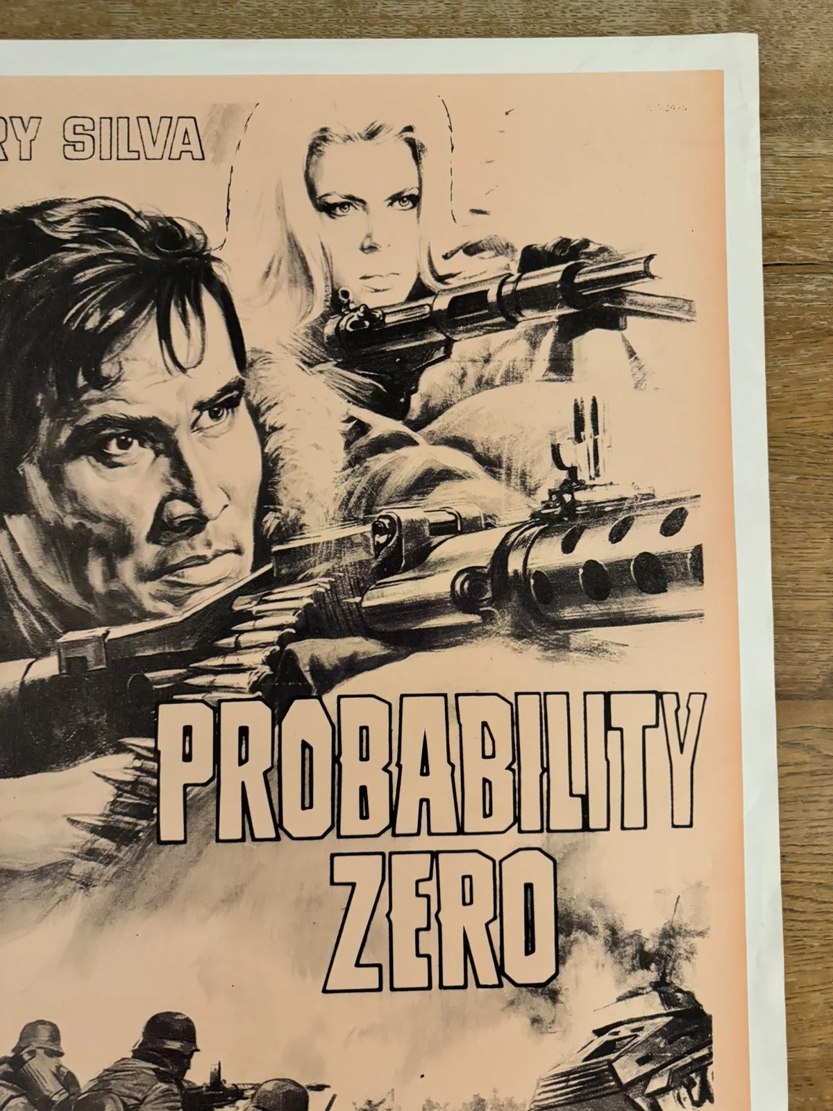 Probability Zero Original South African movie poster Johannesburg Rare, image 2