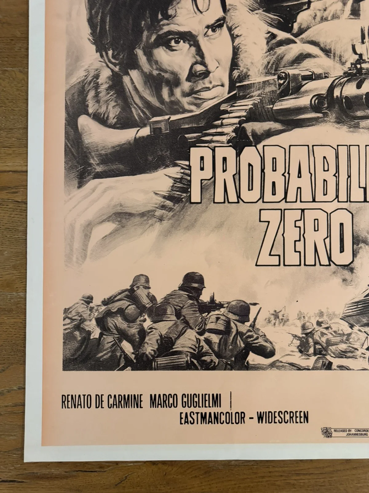 Probability Zero Original South African movie poster Johannesburg Rare, image 5