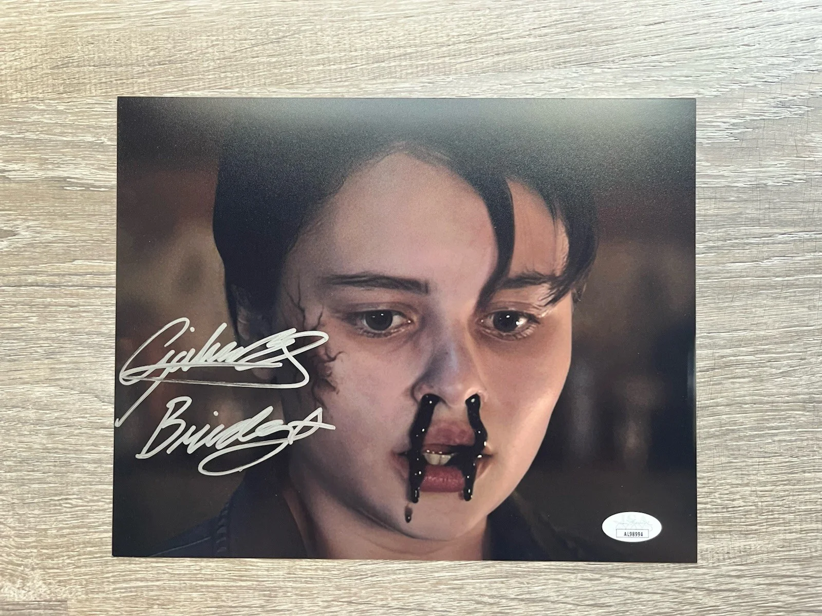 Gabrielle Echols — Gabrielle Echols Signed Evil Dead Rise 8x10 Photo JSA COA Horror Autograph, image 2