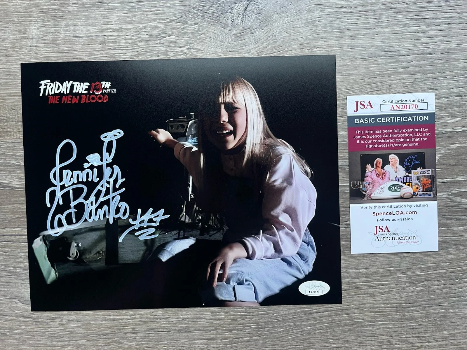 Jennifer Banko — Jennifer Banko Signed Friday The 13th New Blood 8x10 Photo JSA COA Horror Jason