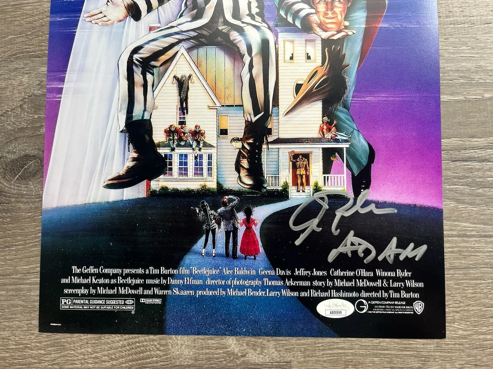 Alec Baldwin — Alec Baldwin Signed Inscribed Beetlejuice 11x17 Photo JSA COA Adam Maitland, image 3