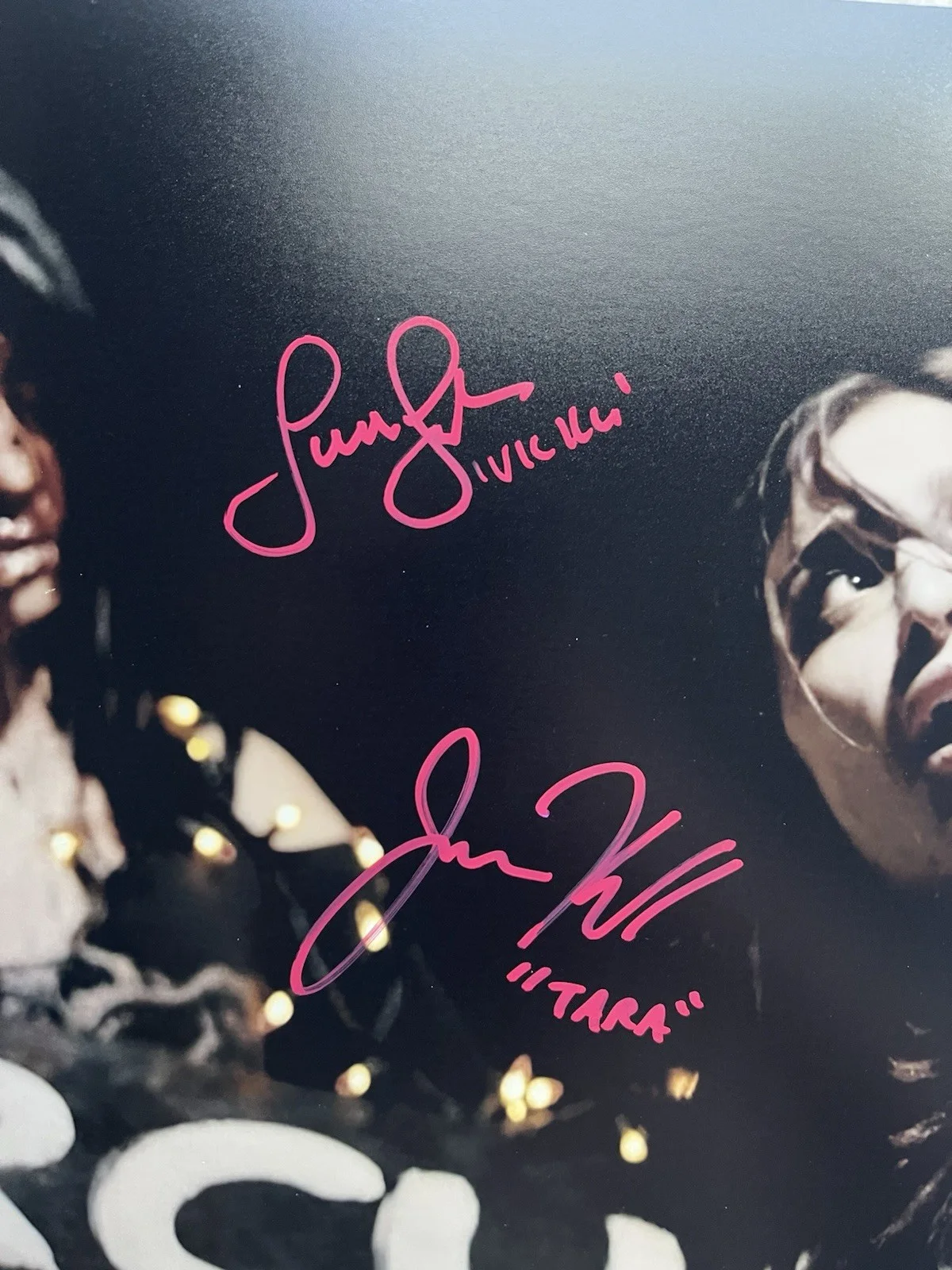 Samantha Scaffidi — Samantha Scaffidi Jenna Kanell Signed Terrifier 11x14 Photo JSA Art The Clown, изображение 5
