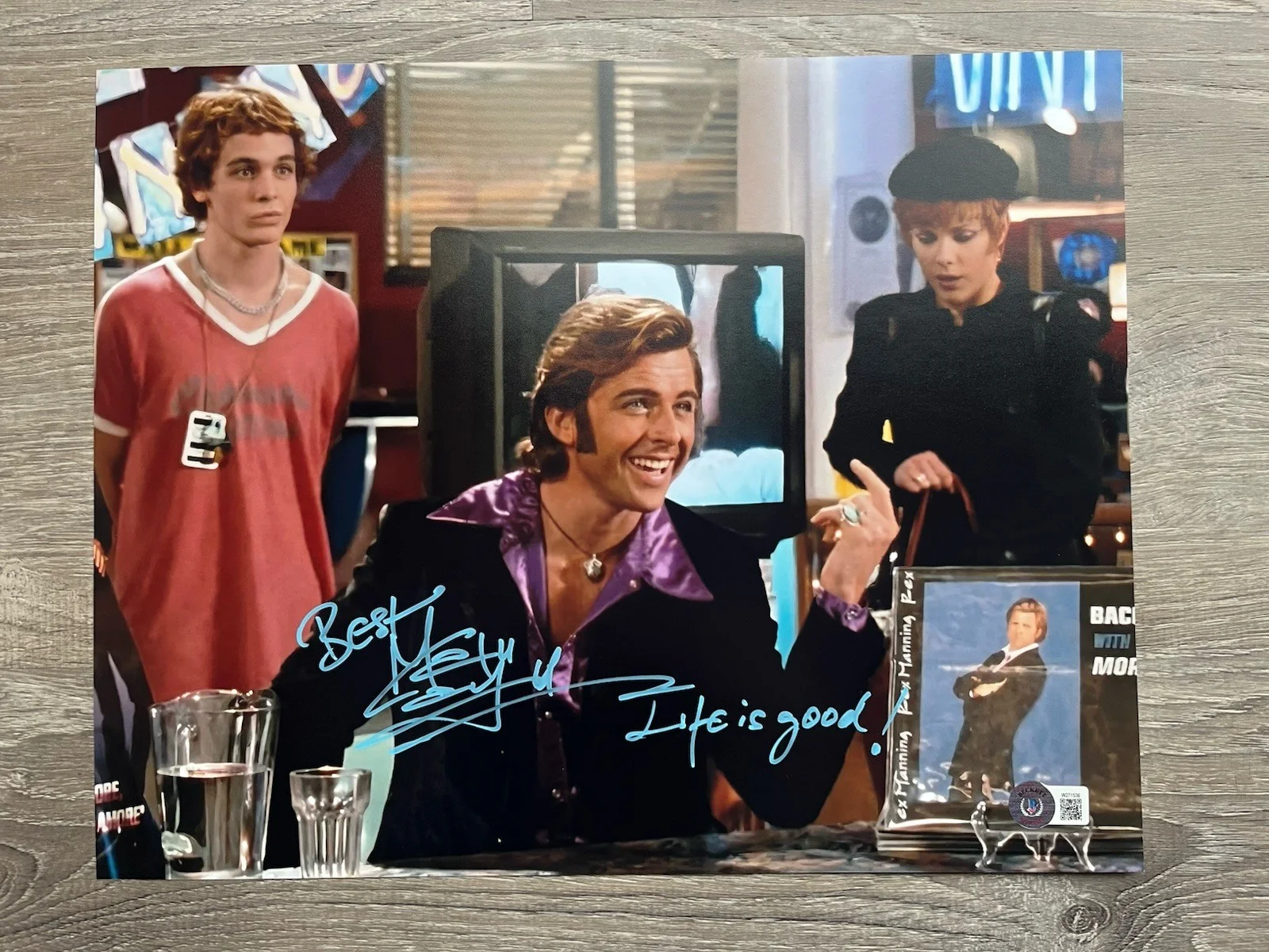 Maxwell Caulfield — Maxwell Caulfield Signed Rex Manning 11x14 Photo Beckett COA Empire Records, image 2