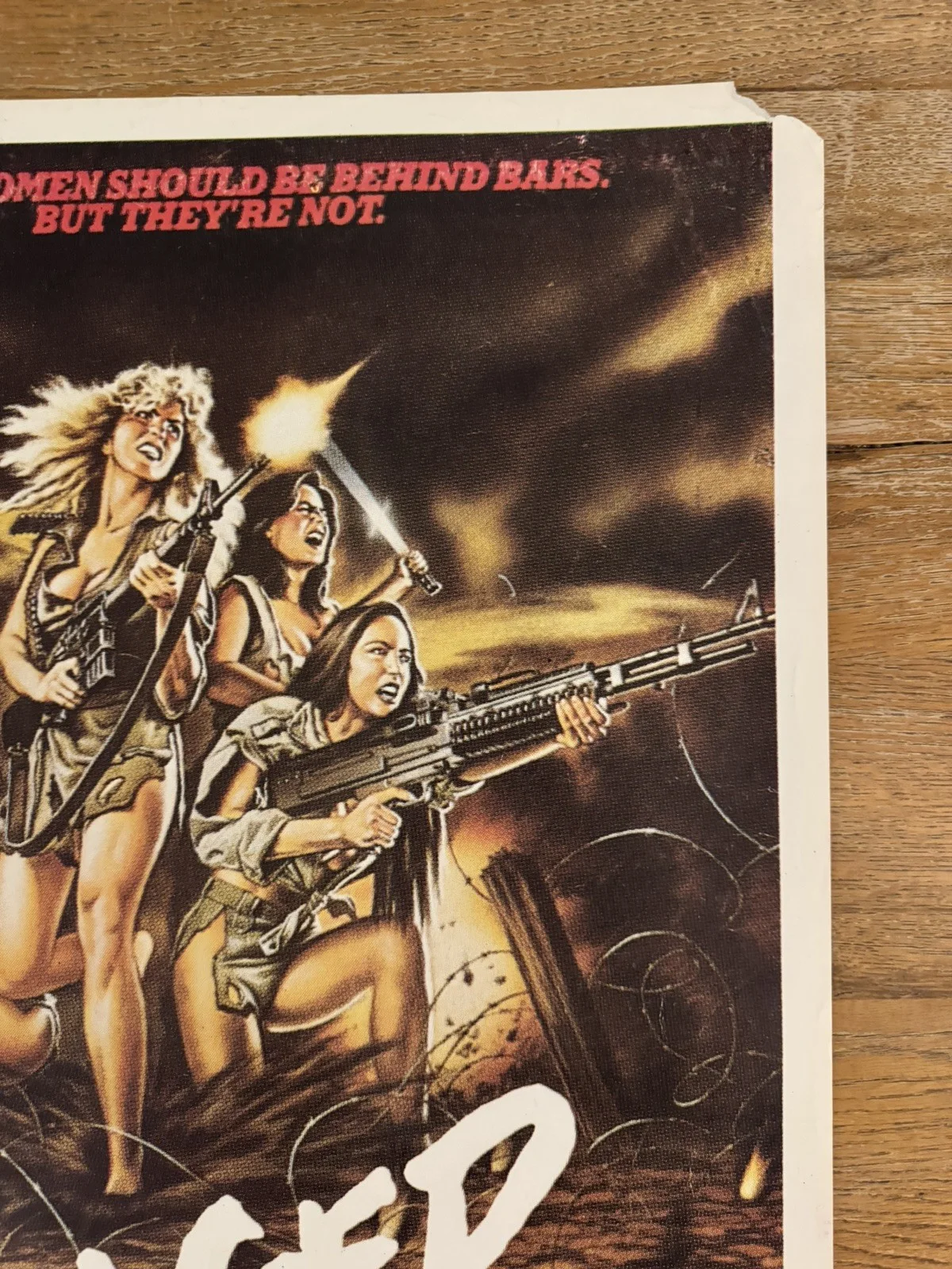 Caged Fury Original South African movie poster Johannesburg Rare, изображение 5
